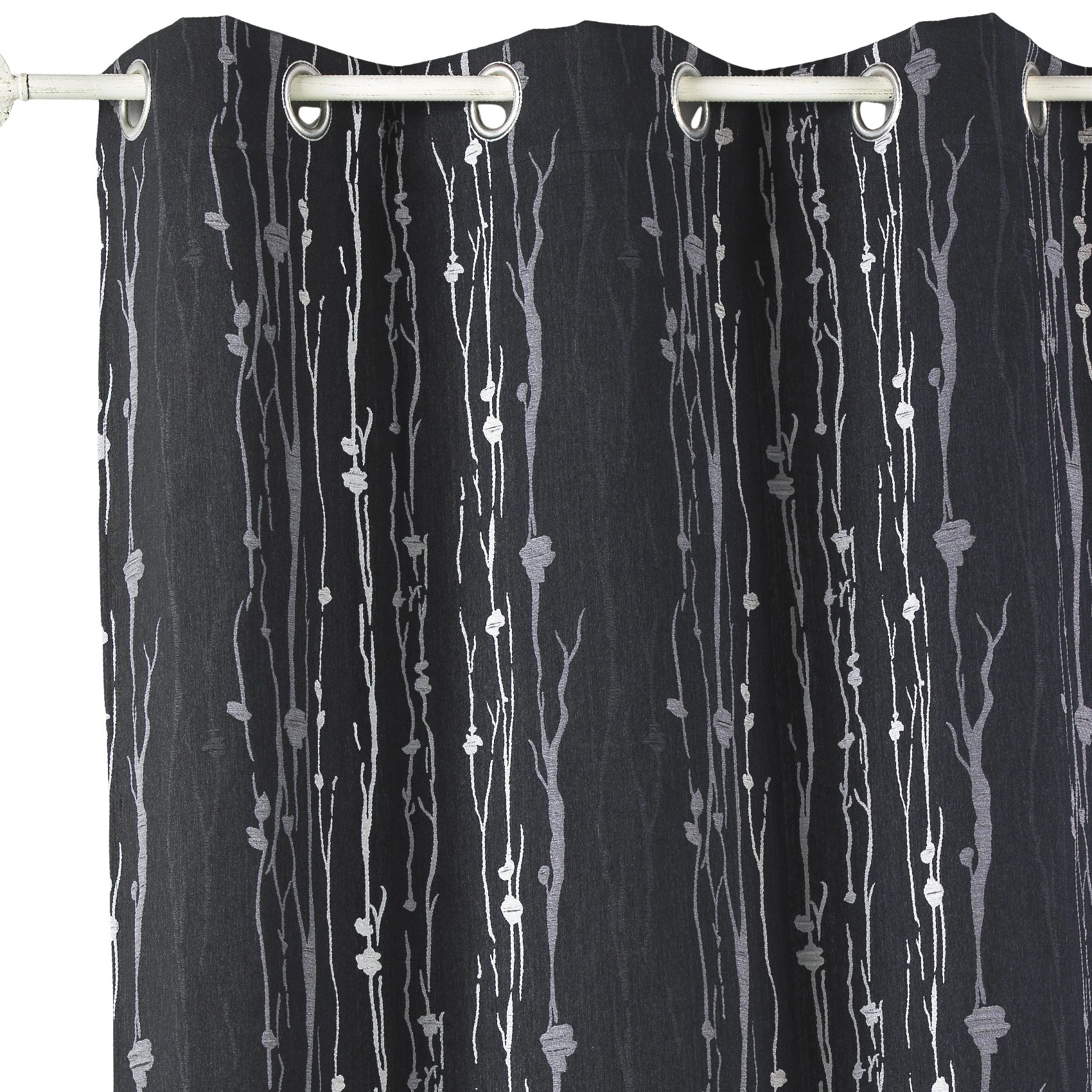 Rideau isolant en jacquard imprimé racine — vue 4