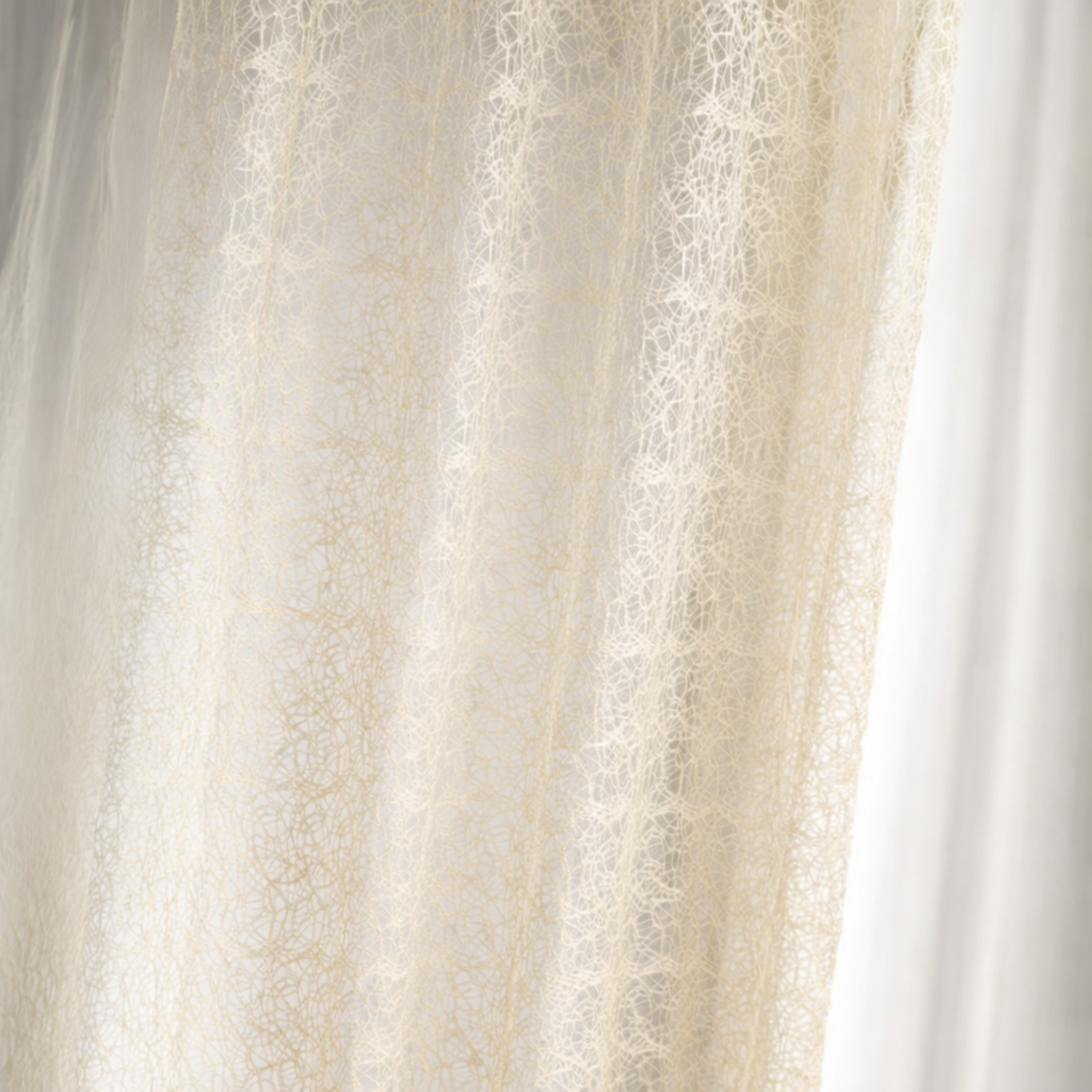 Rideau voilage broderie ton sur ton — vue 6