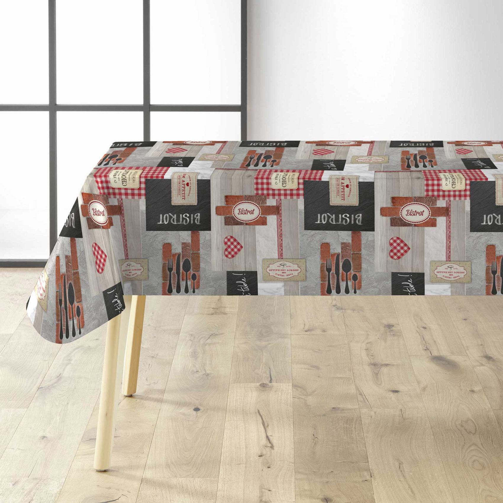 Sous-nappe protectrice imprimée bistrot — vue 5