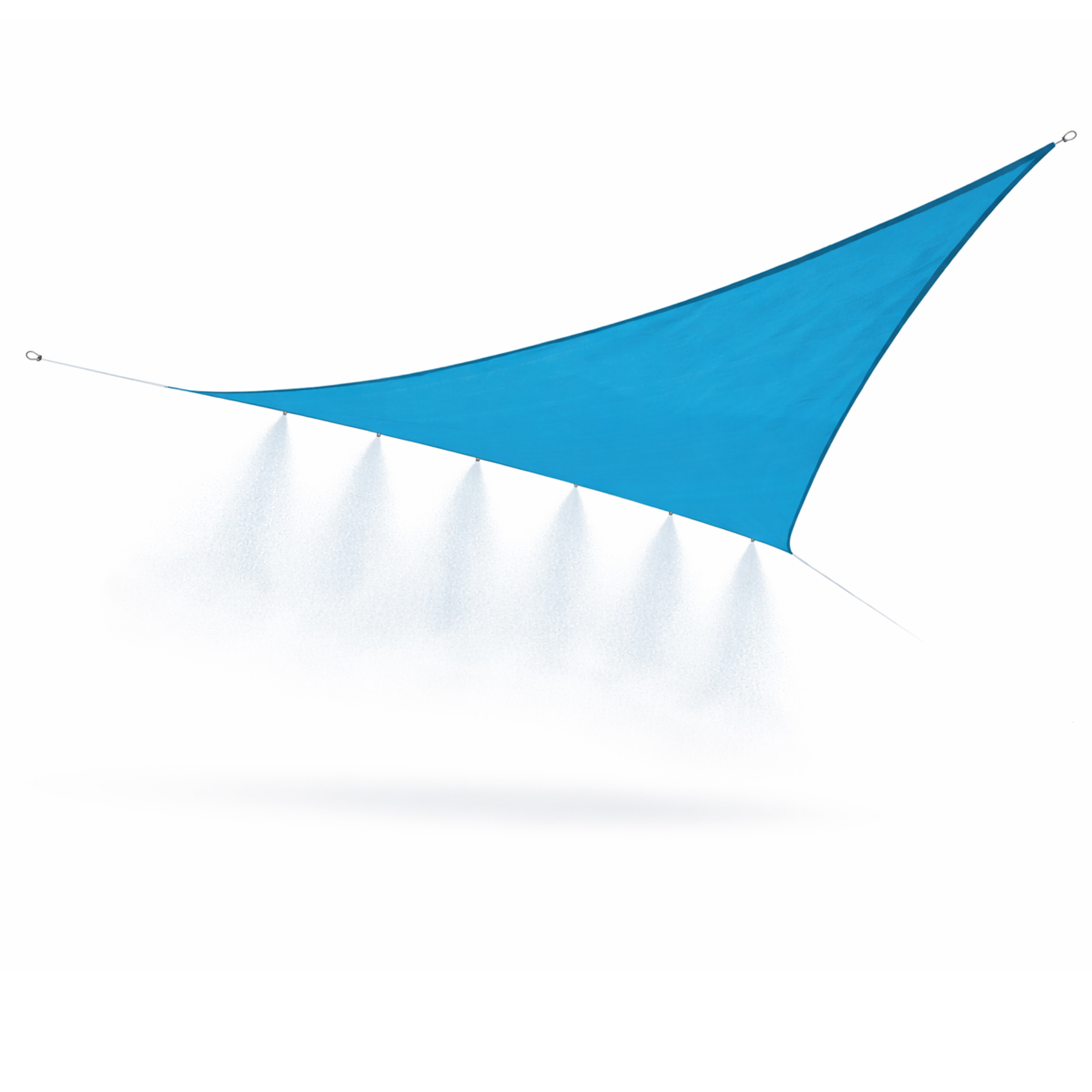 Voile d’ombrage triangulaire avec brumisateur intégré