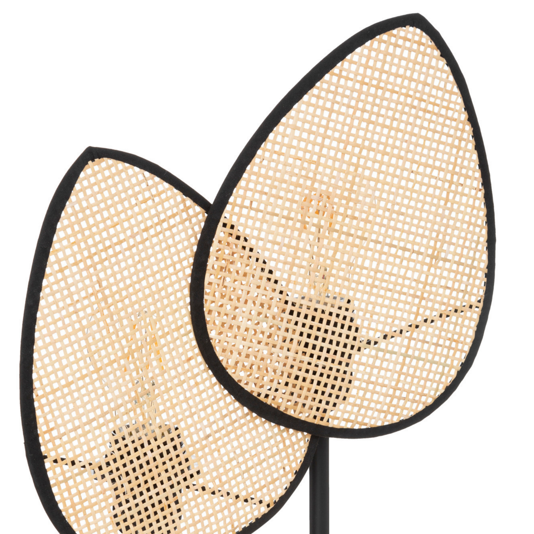 Lampe en forme de feuilles en rotin — vue 3