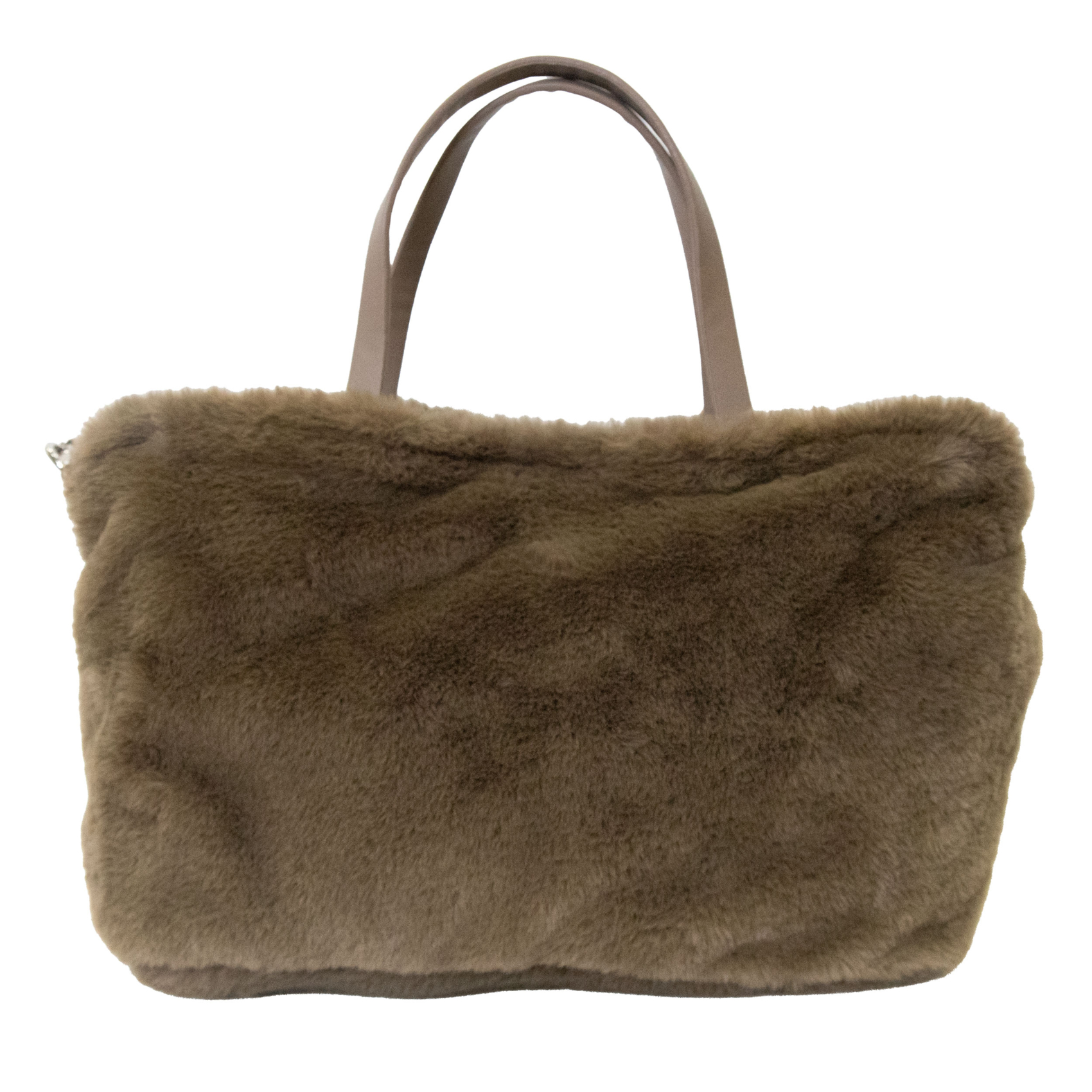 Sac imitation fourrure anse et bandoulière amovible — vue 6