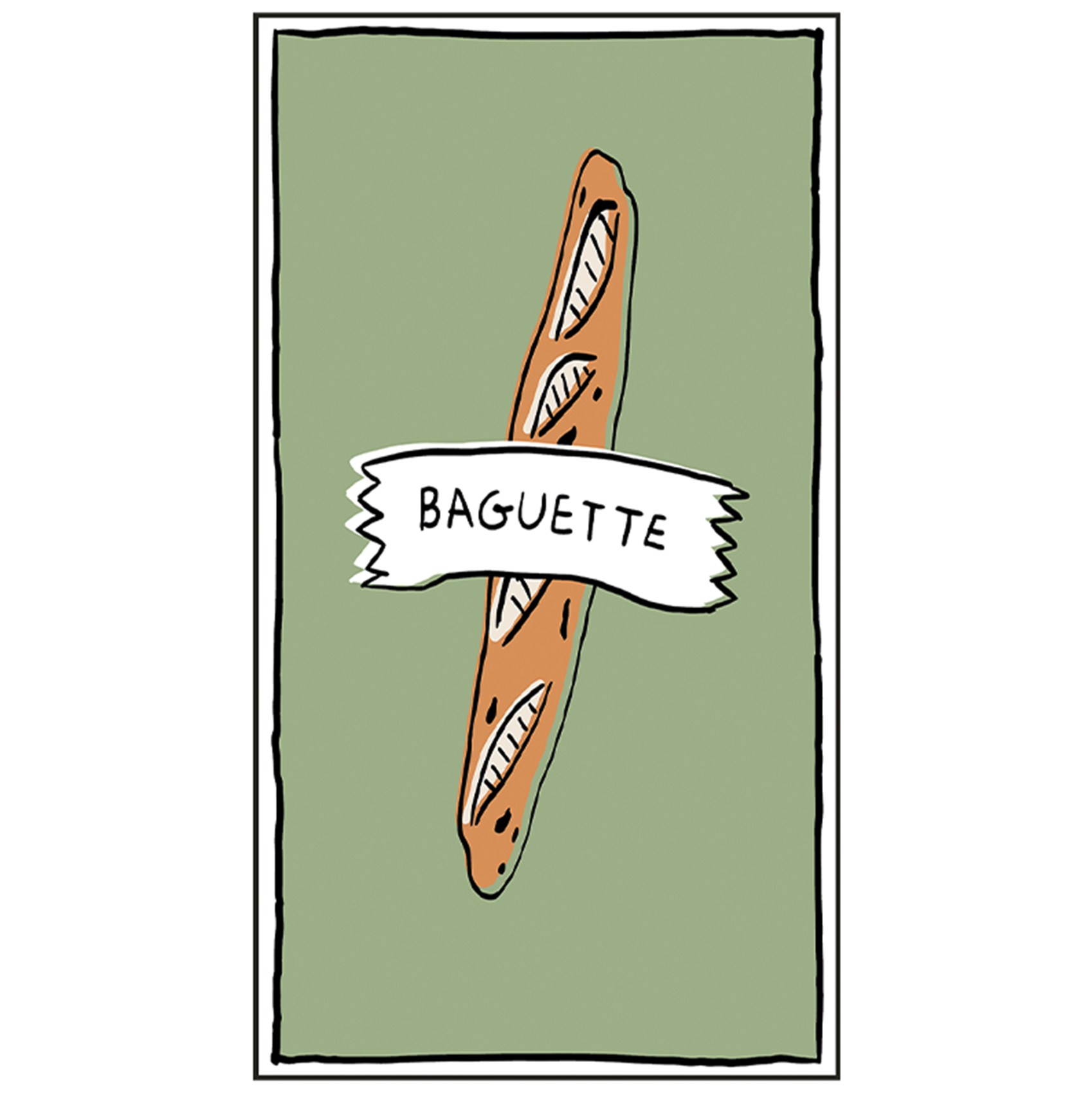 Lot de 15 serviettes en papier baguette
