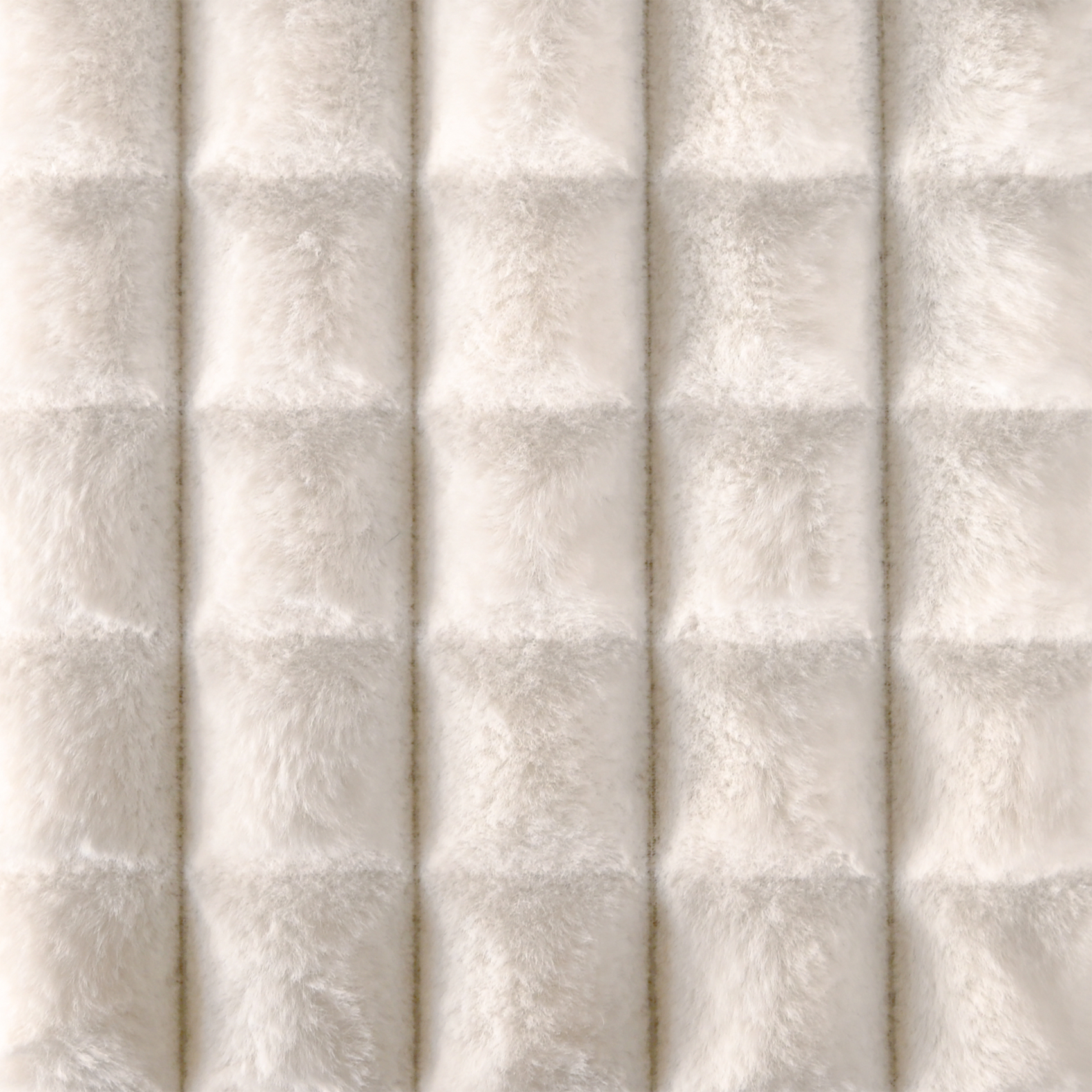 Tissu fausse fourrure effet matelassé