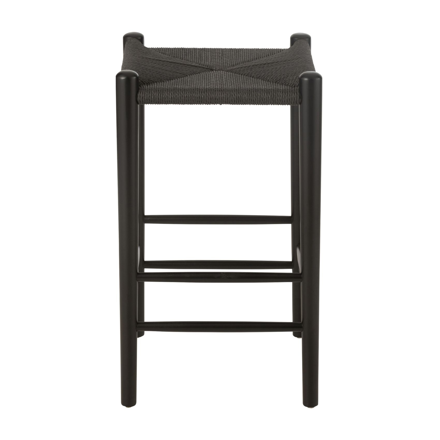 Tabouret de bar en bois vintage — vue 3