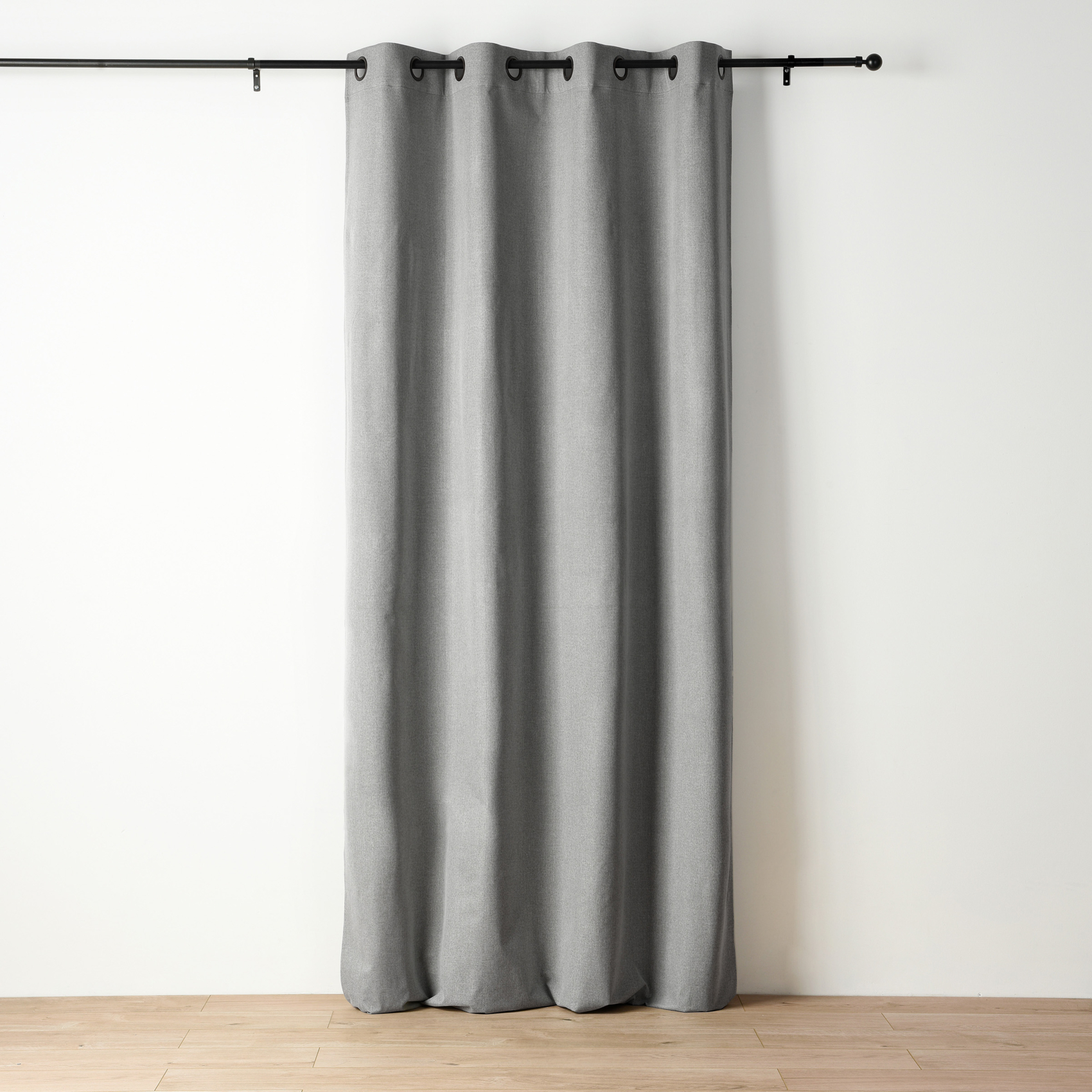 Rideau occultant chiné à oeillets