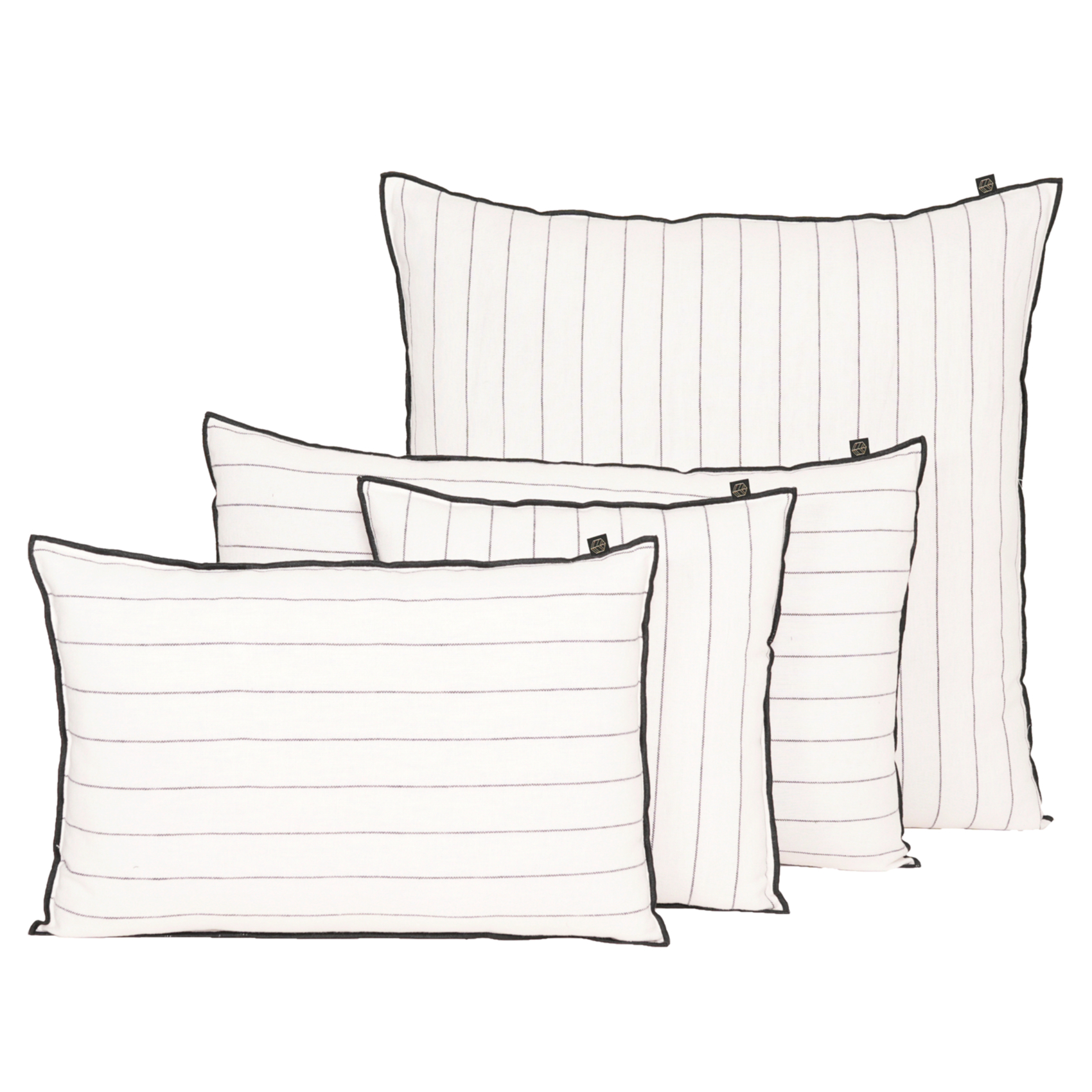 Housse de coussin rayé en lin CALVI HAOMY — vue 3