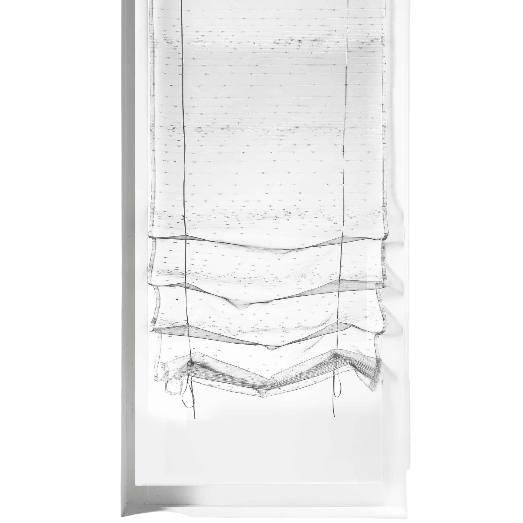 Store à remonter à motif de gouttes métalliques — vue 6