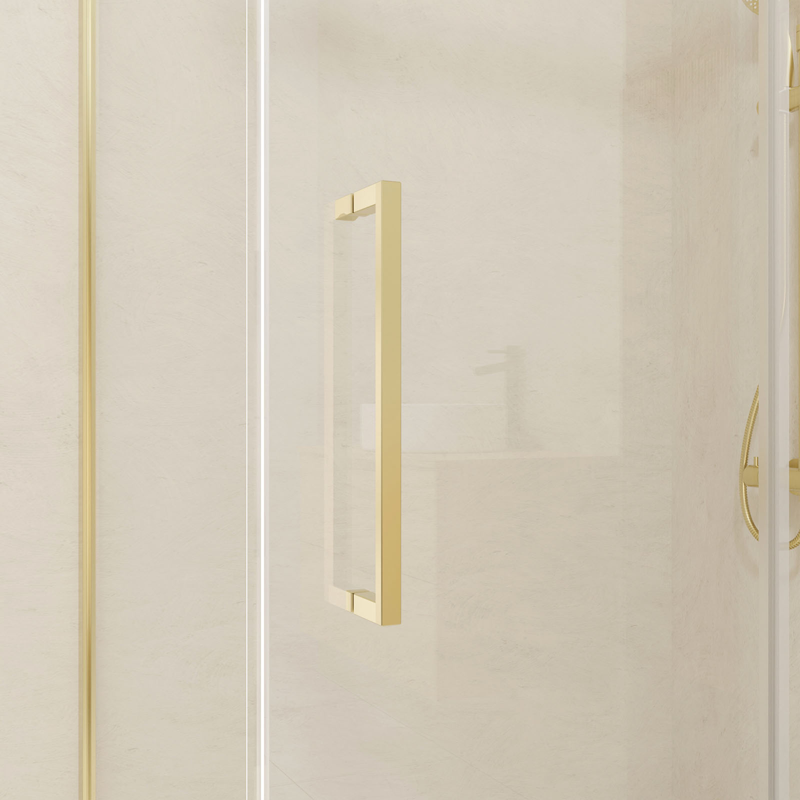 Porte de douche coulissante en verre trempé — vue 5