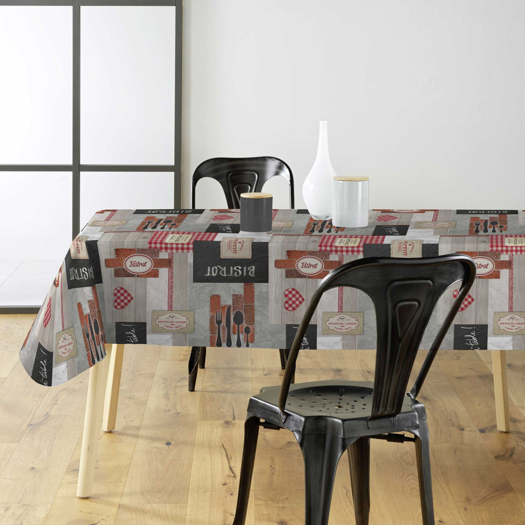 Sous-nappe protectrice imprimée bistrot — vue 3