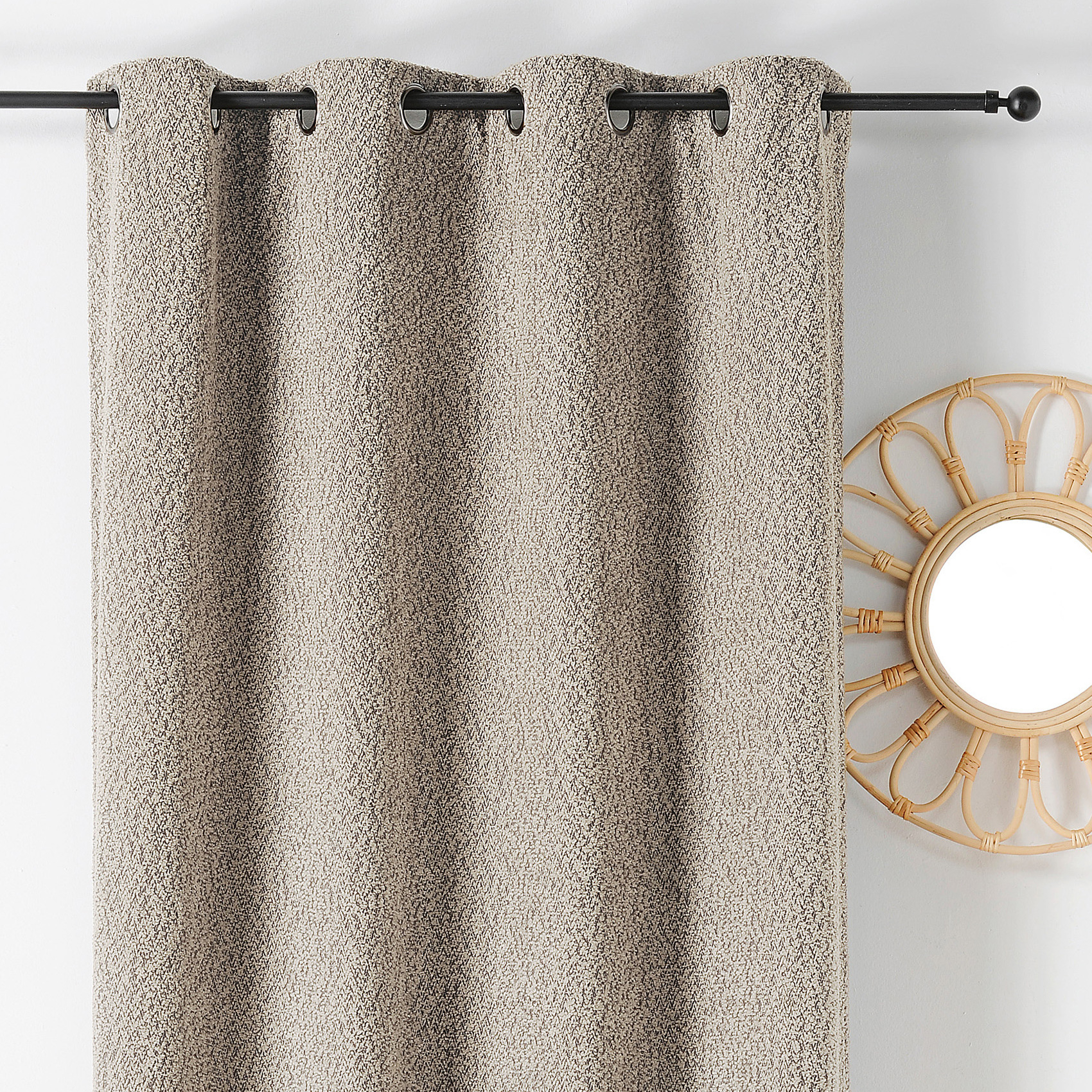 Rideau Thermique à Oeillets Effet Bouclé — vue 6