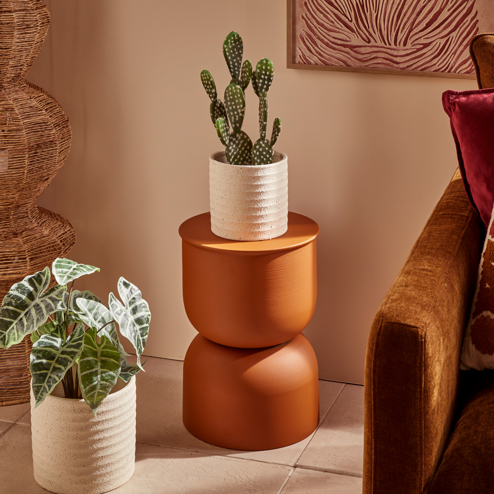 Table café en acier design totem — vue 6