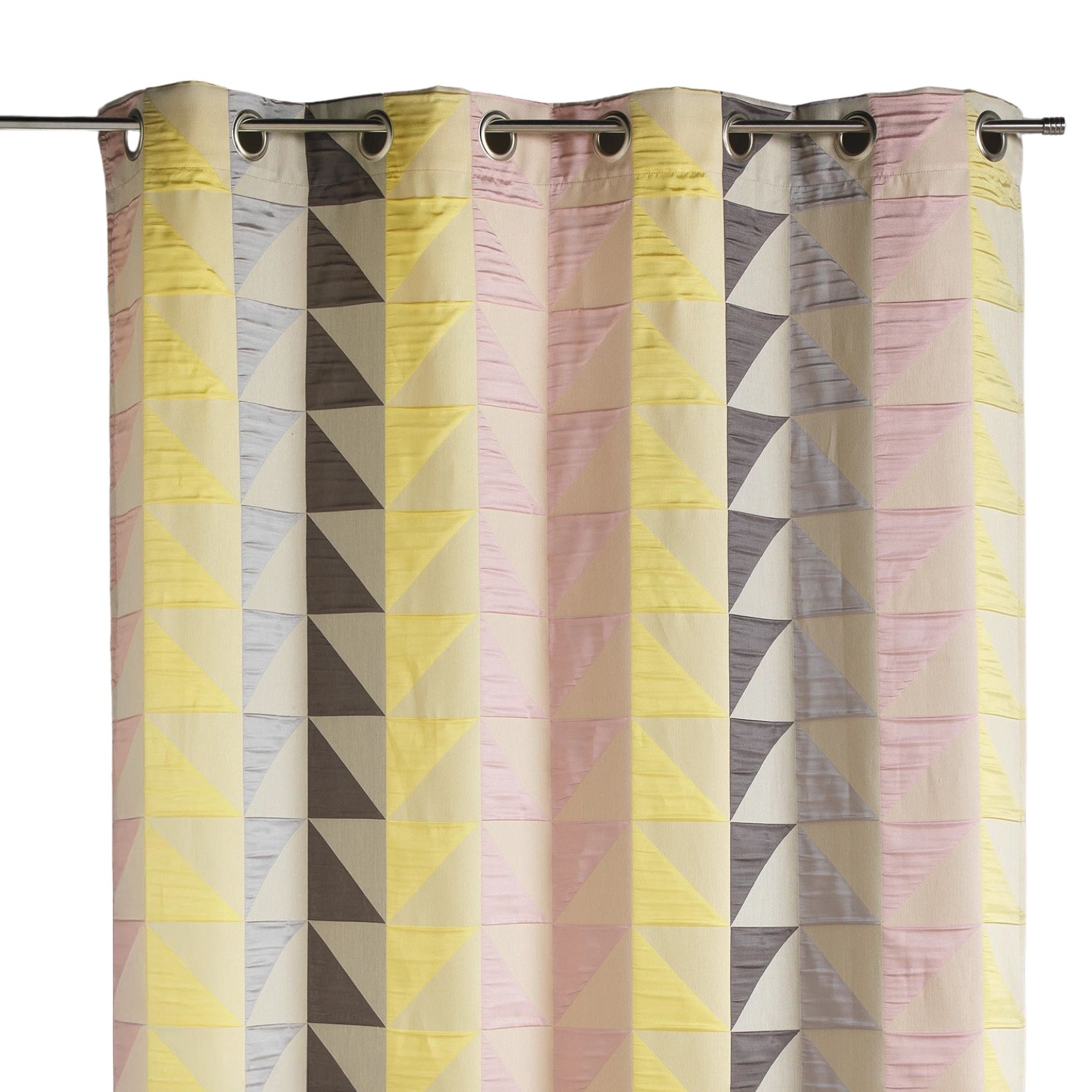 Rideau en jacquard imprimés triangulaires — vue 3