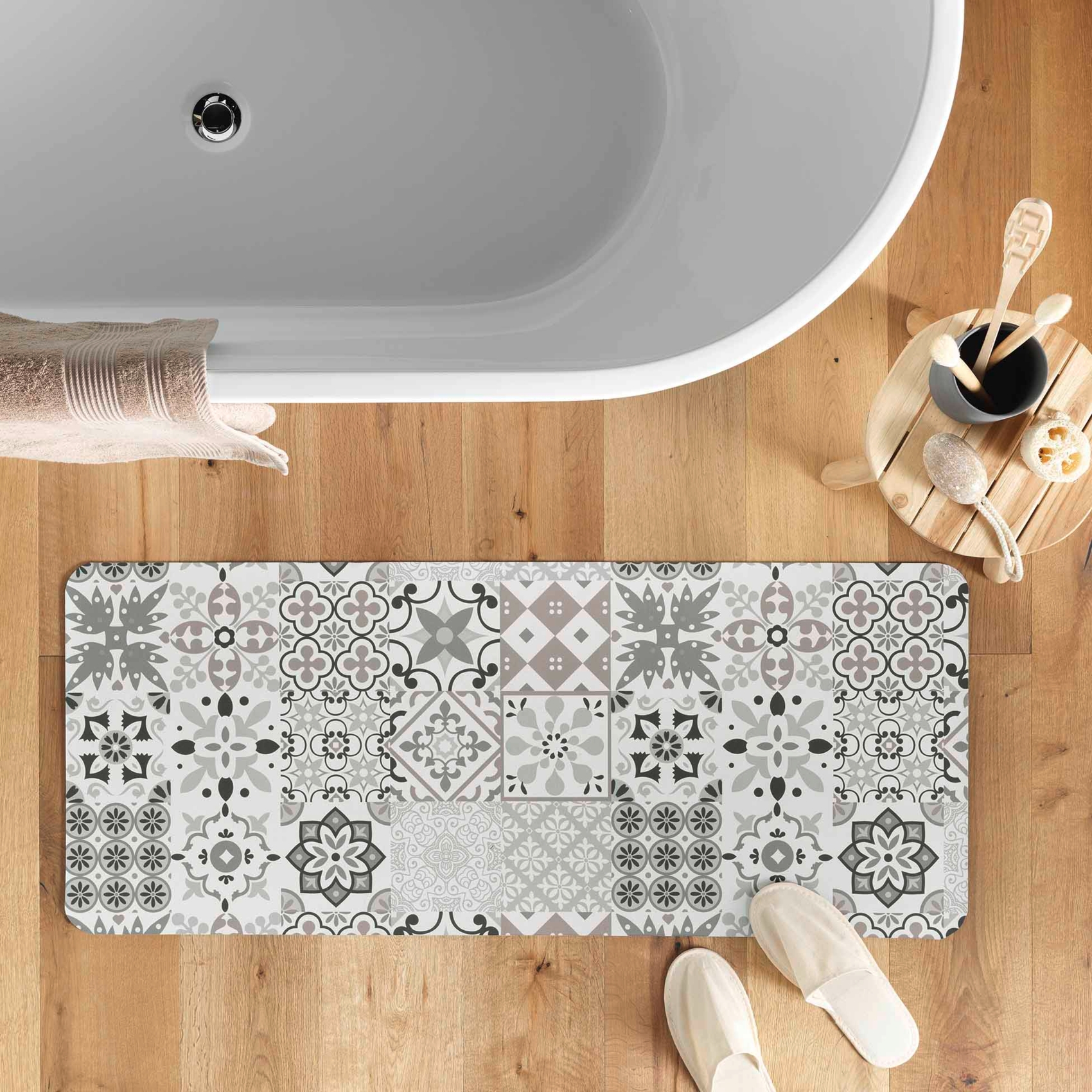 Tapis de bain ultra absorbant antidérapant pour salle de bain — vue 5