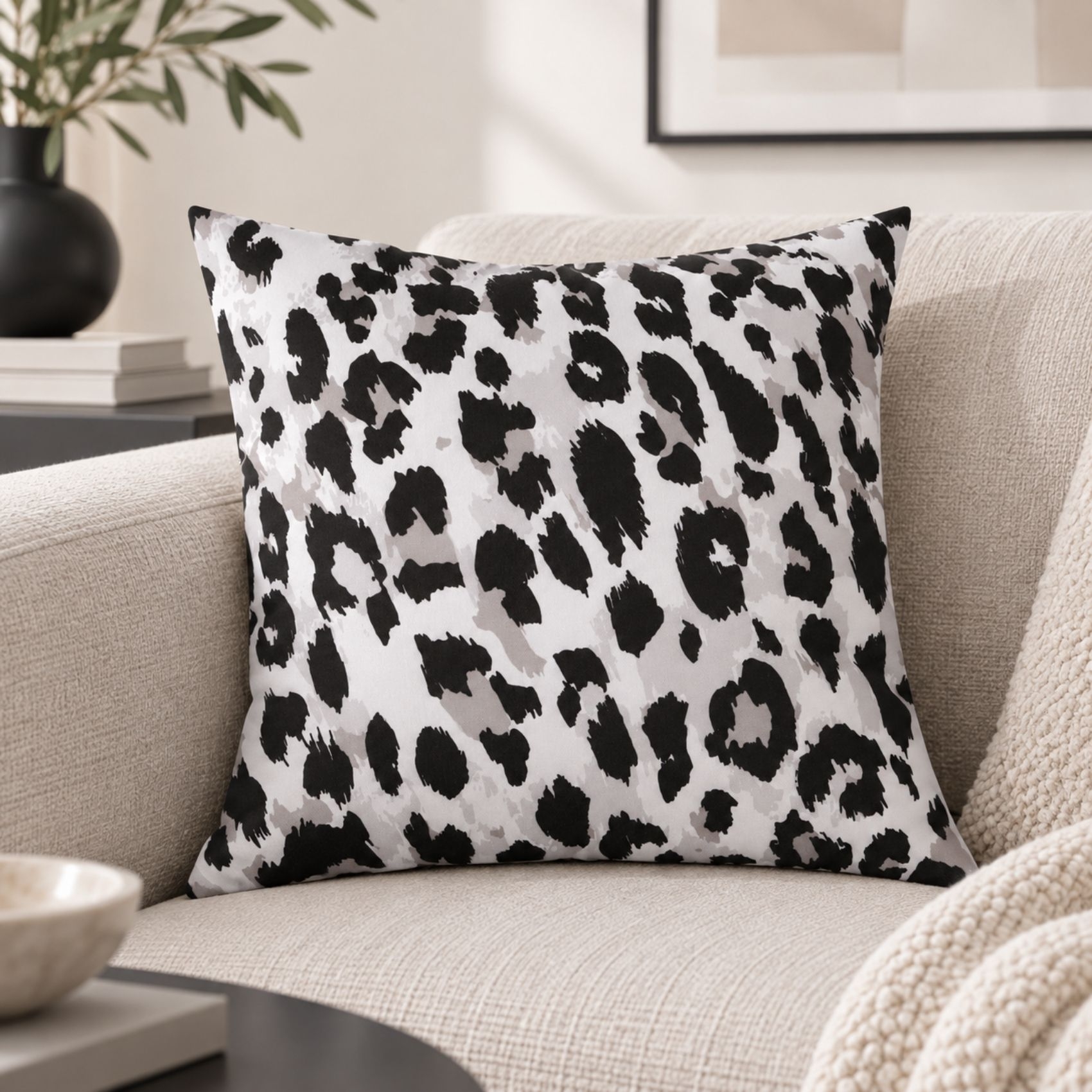 Coussin motif léopard — vue 3