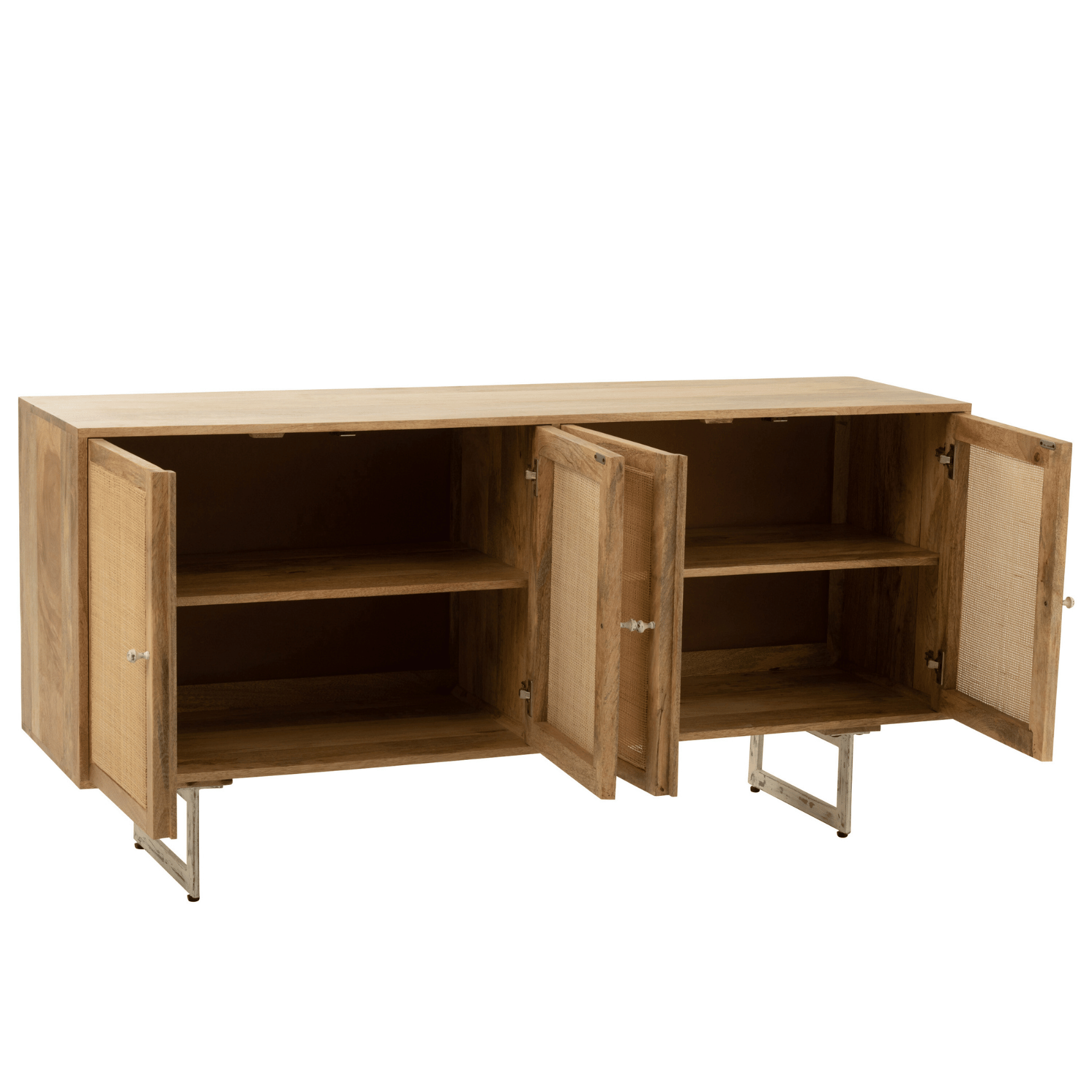 Buffet en rotin et bois de manguier naturel — vue 3