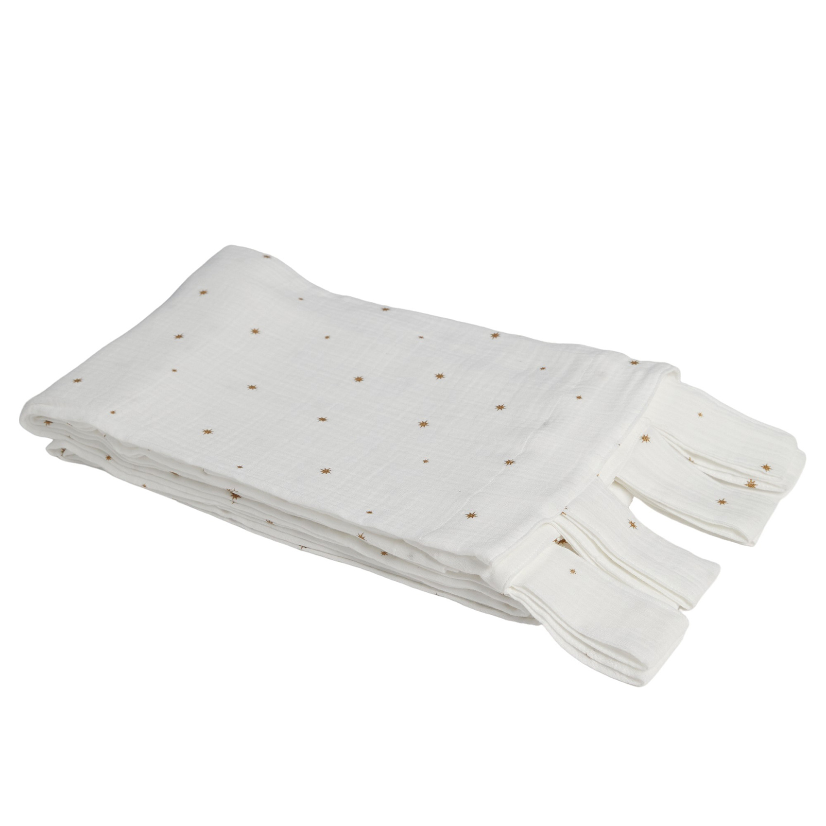 Rideau à passants étoiles en gaze de coton — vue 3