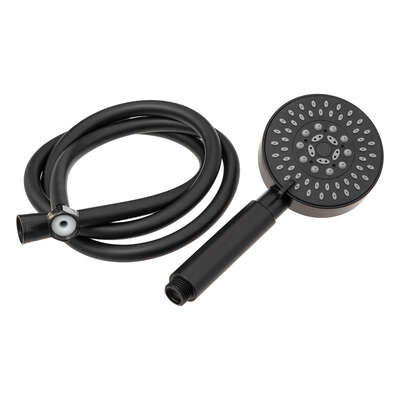 Pommeau de douche avec flexible noir