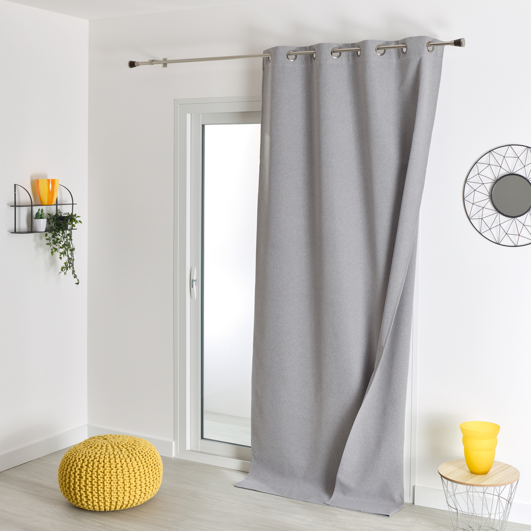 Rideau 100% occultant thermique phonique chiné — vue 4