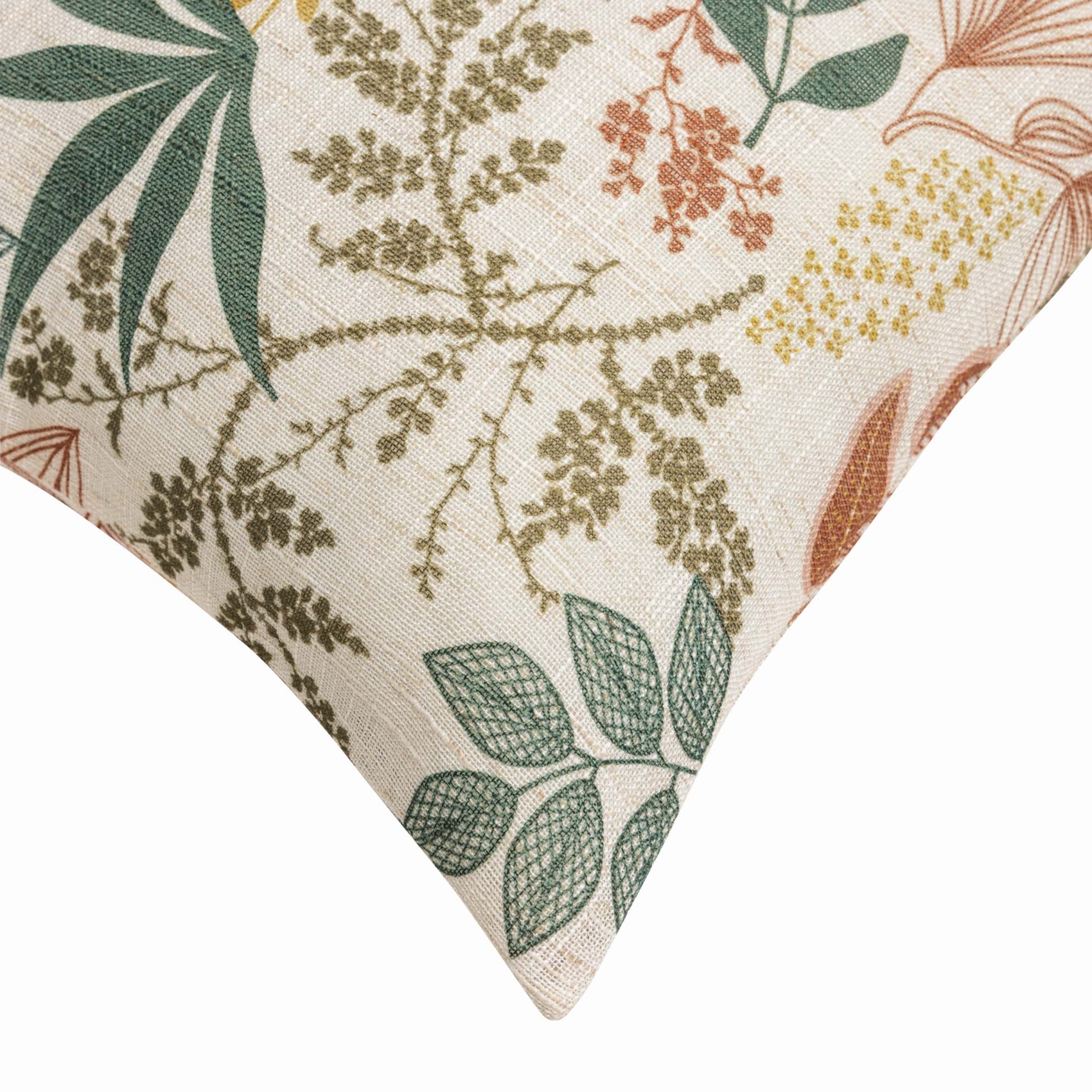 Coussin polylin imprimé feuillages — vue 5