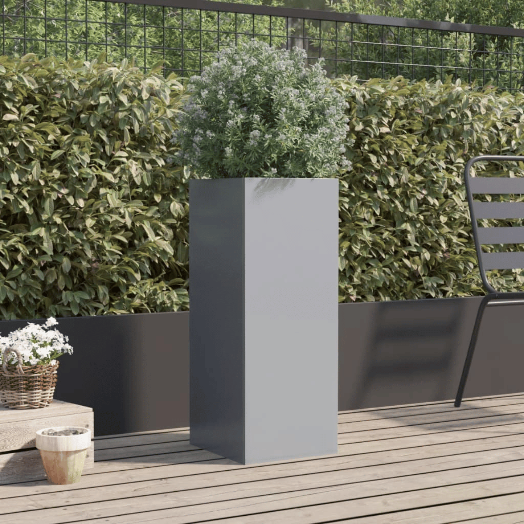 Jardinière en acier rectangulaire — vue 4