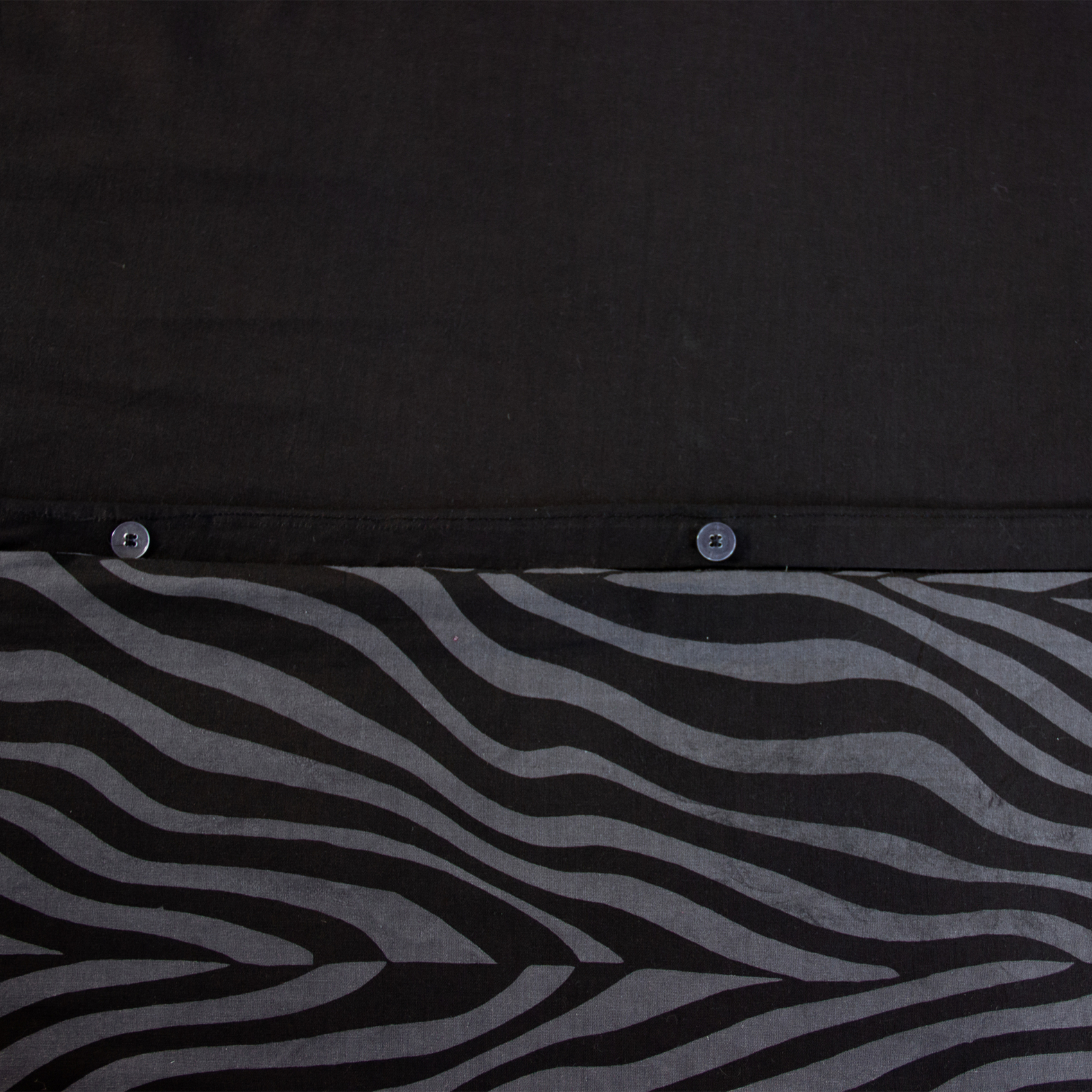 Parure de lit 3 pièces zèbre coton housse + taies — vue 3