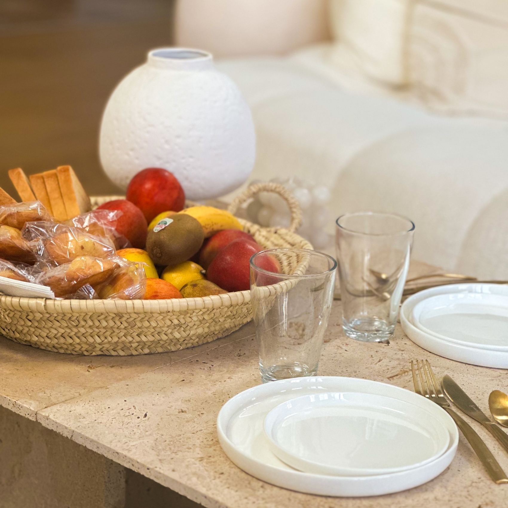 Corbeille plate avec poignées Palm — vue 4