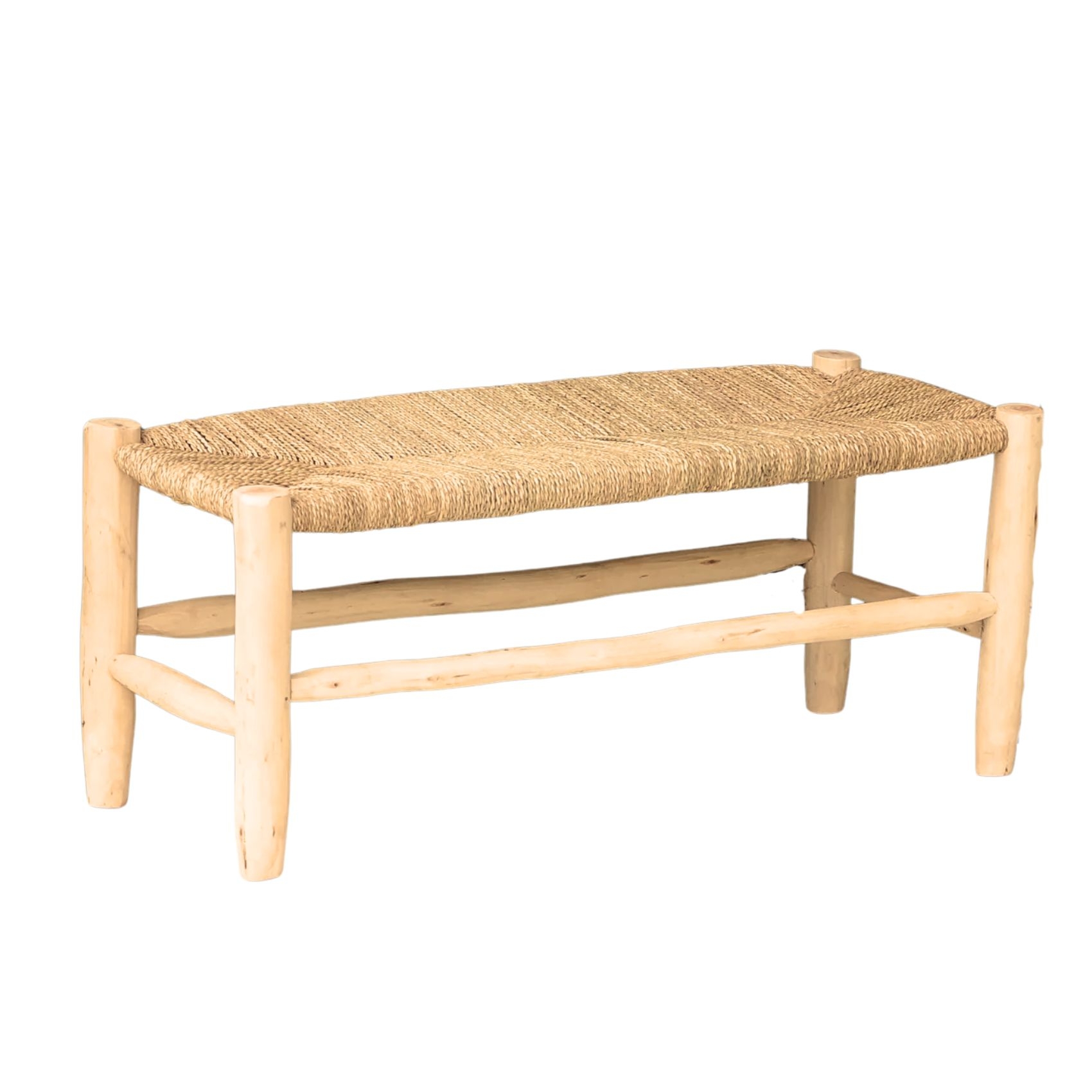 Banc Marocain Doum tressage central — vue 5