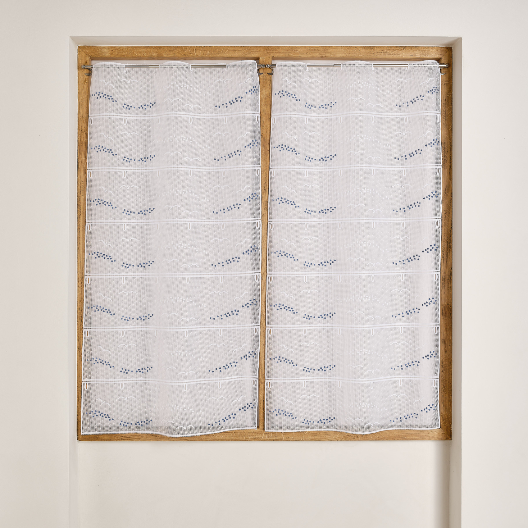 Modulable en maille à motif mouettes