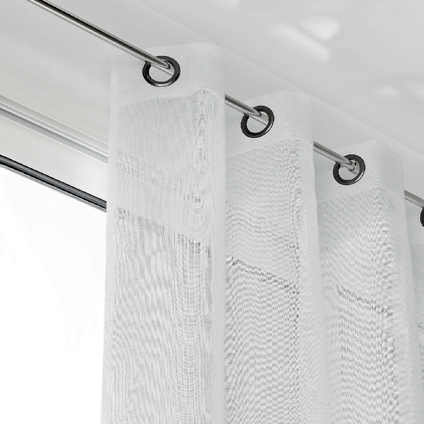 Voilage grande largeur semi-transparent — vue 6