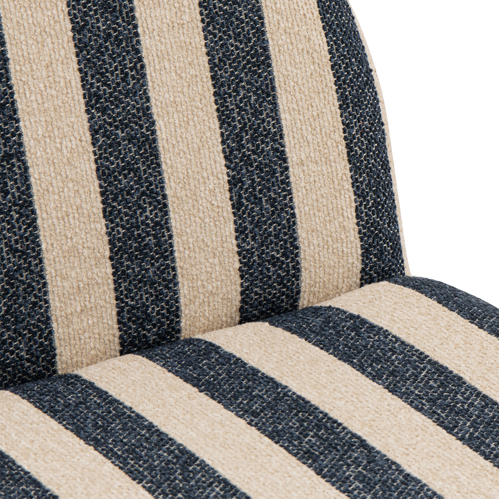 Fauteuil lounge en tissu rayé — vue 6