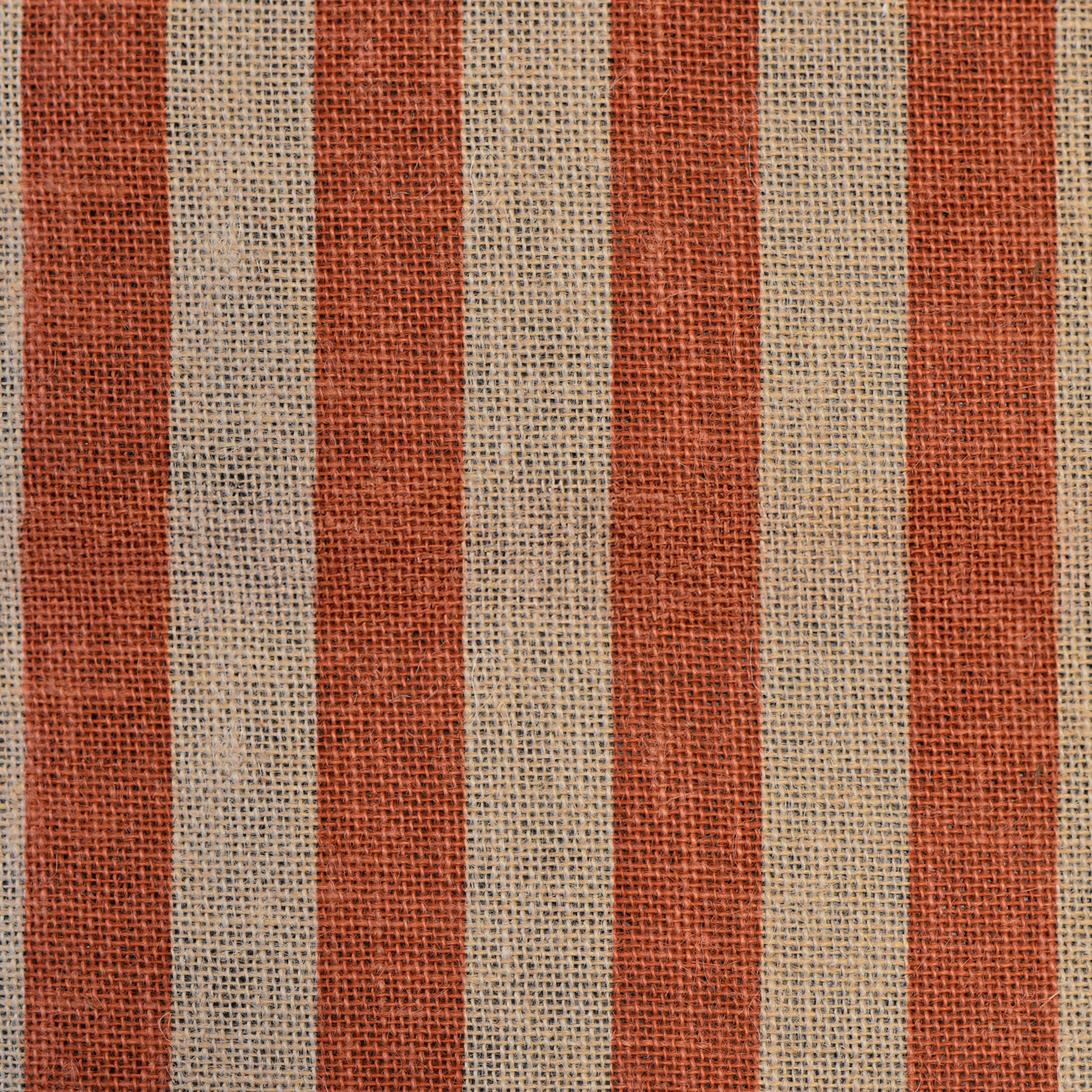 Tissu rayé en jute naturelle — vue 4