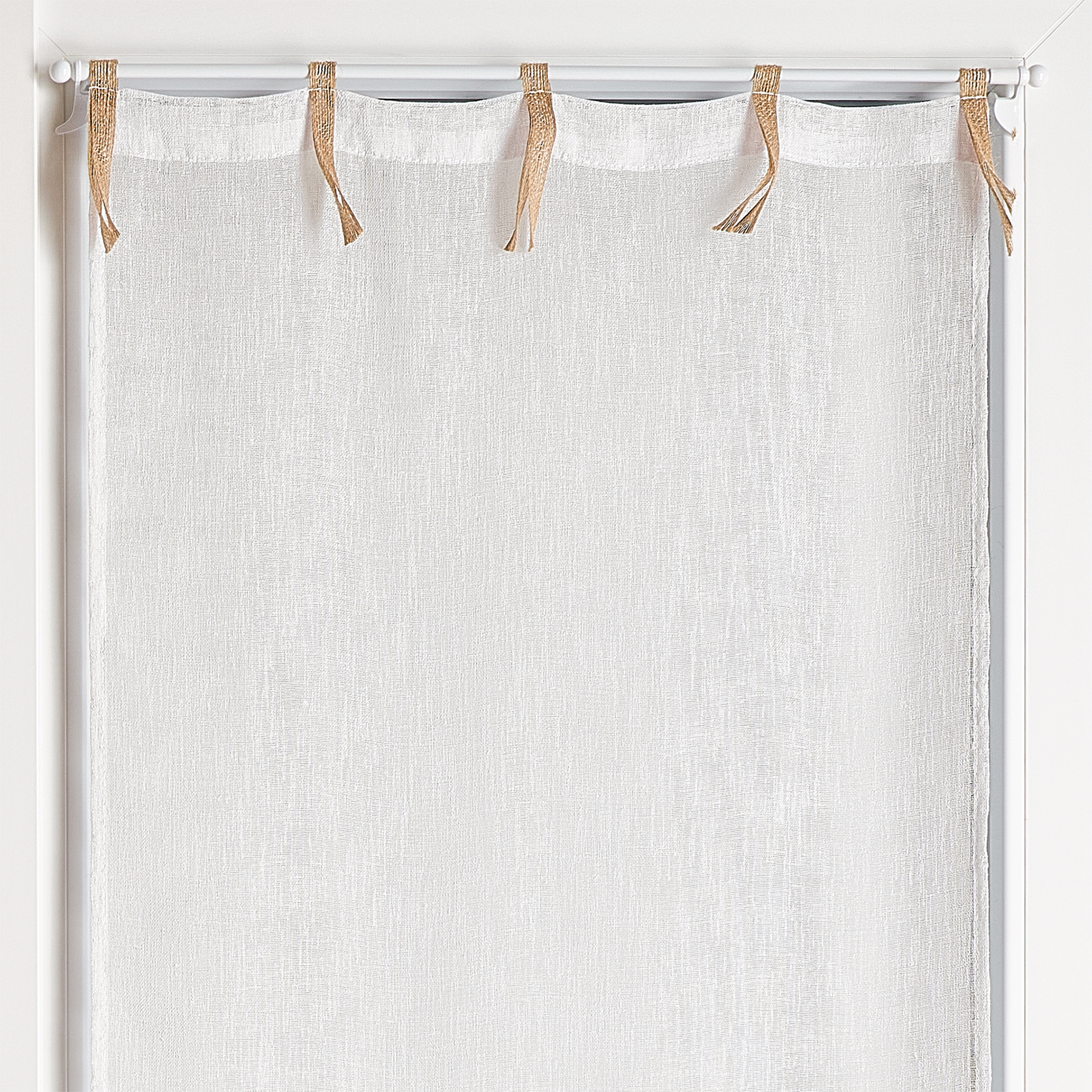 Paire voilages avec ruban en jute — vue 3