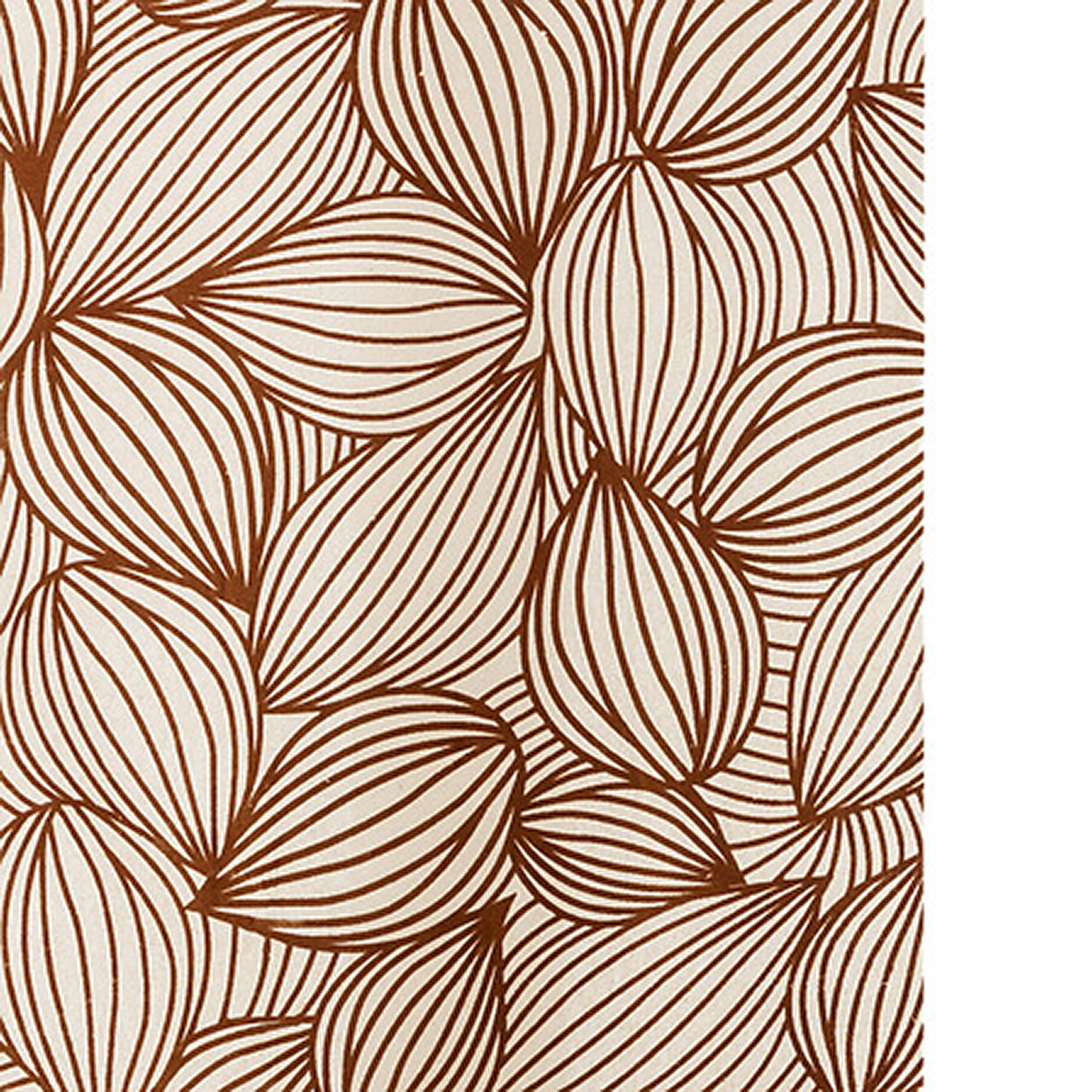 Rideau à oeillets floqué en velours motif feuille — vue 3