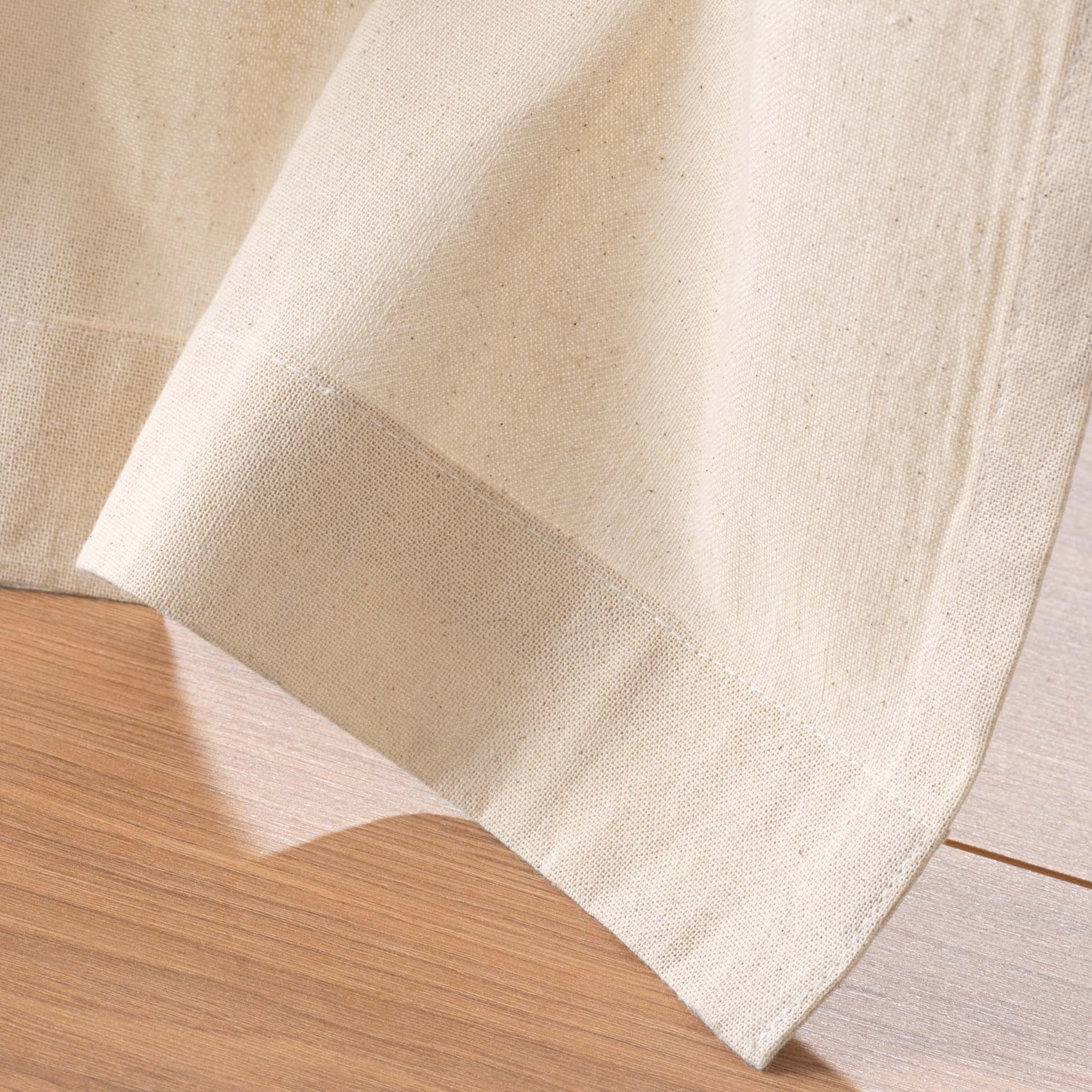 Rideau à œillets en poly-coton avec bande décorative — vue 6