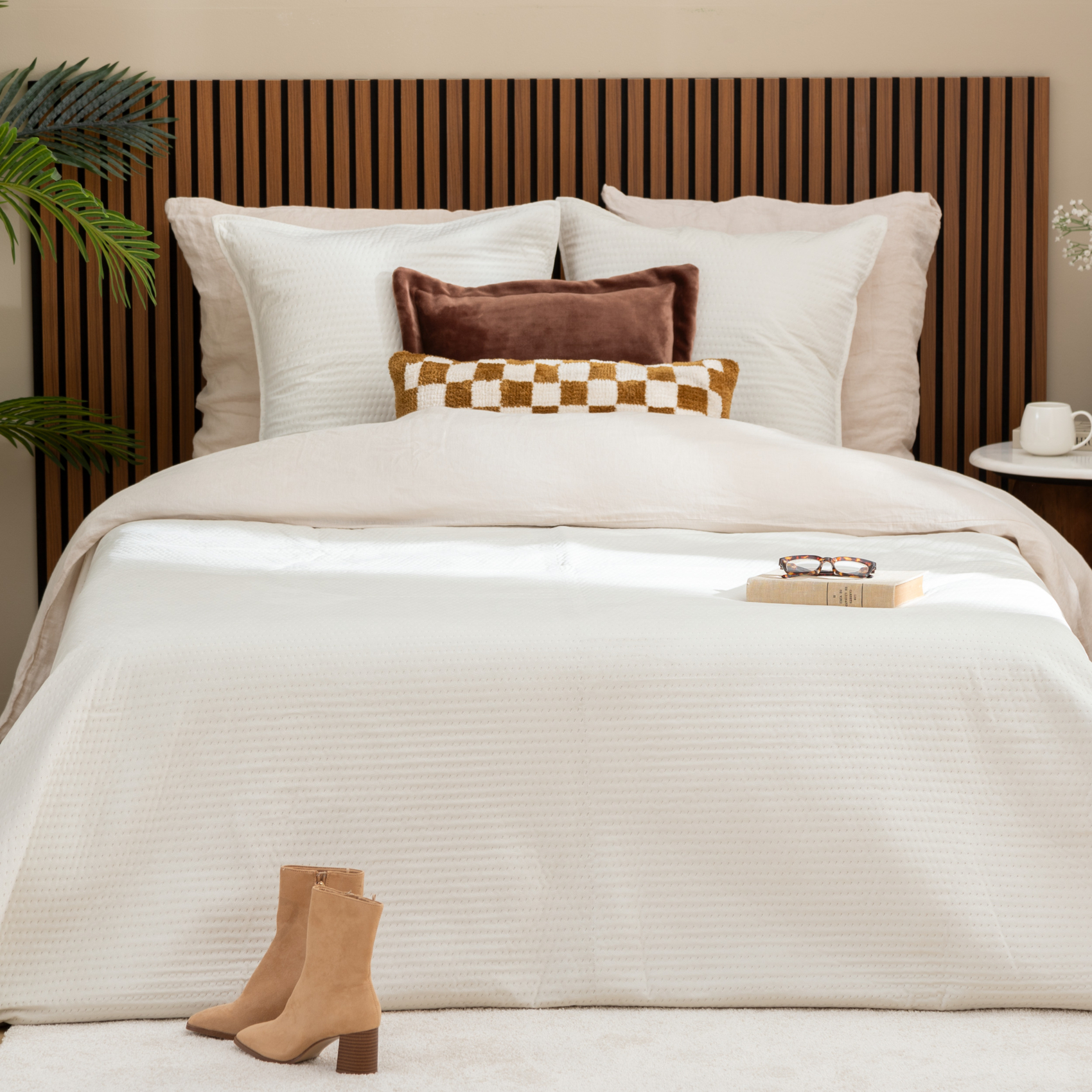 Dessus de lit matelassé avec 2 taies assorties — vue 5