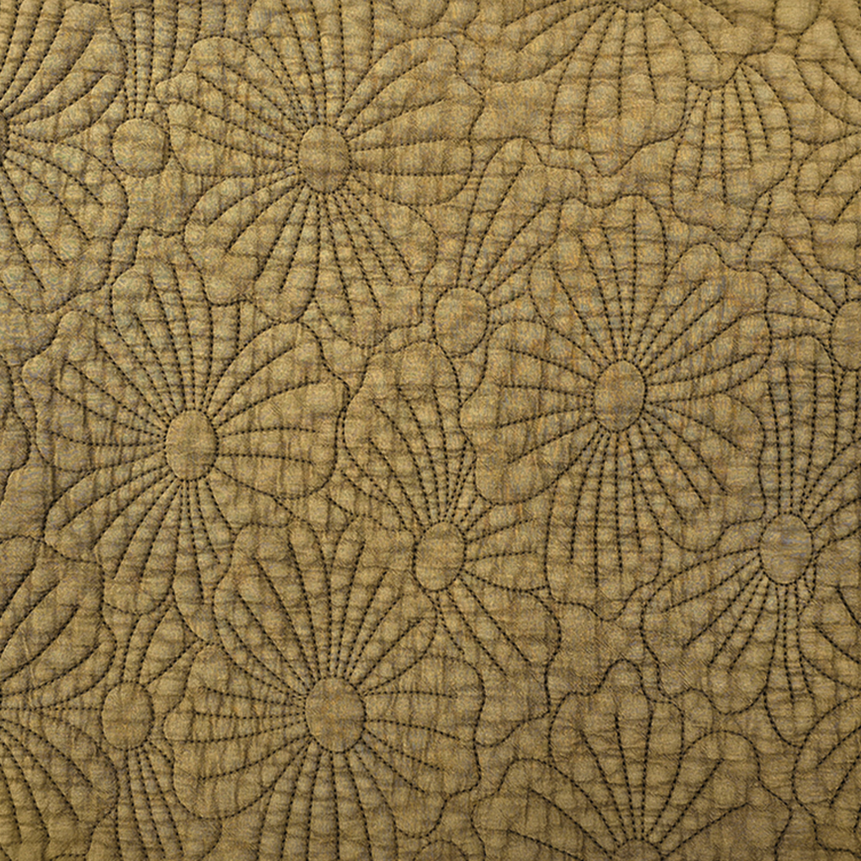 Set de table rectangulaire matelassé avec motif fleurs brodé — vue 6