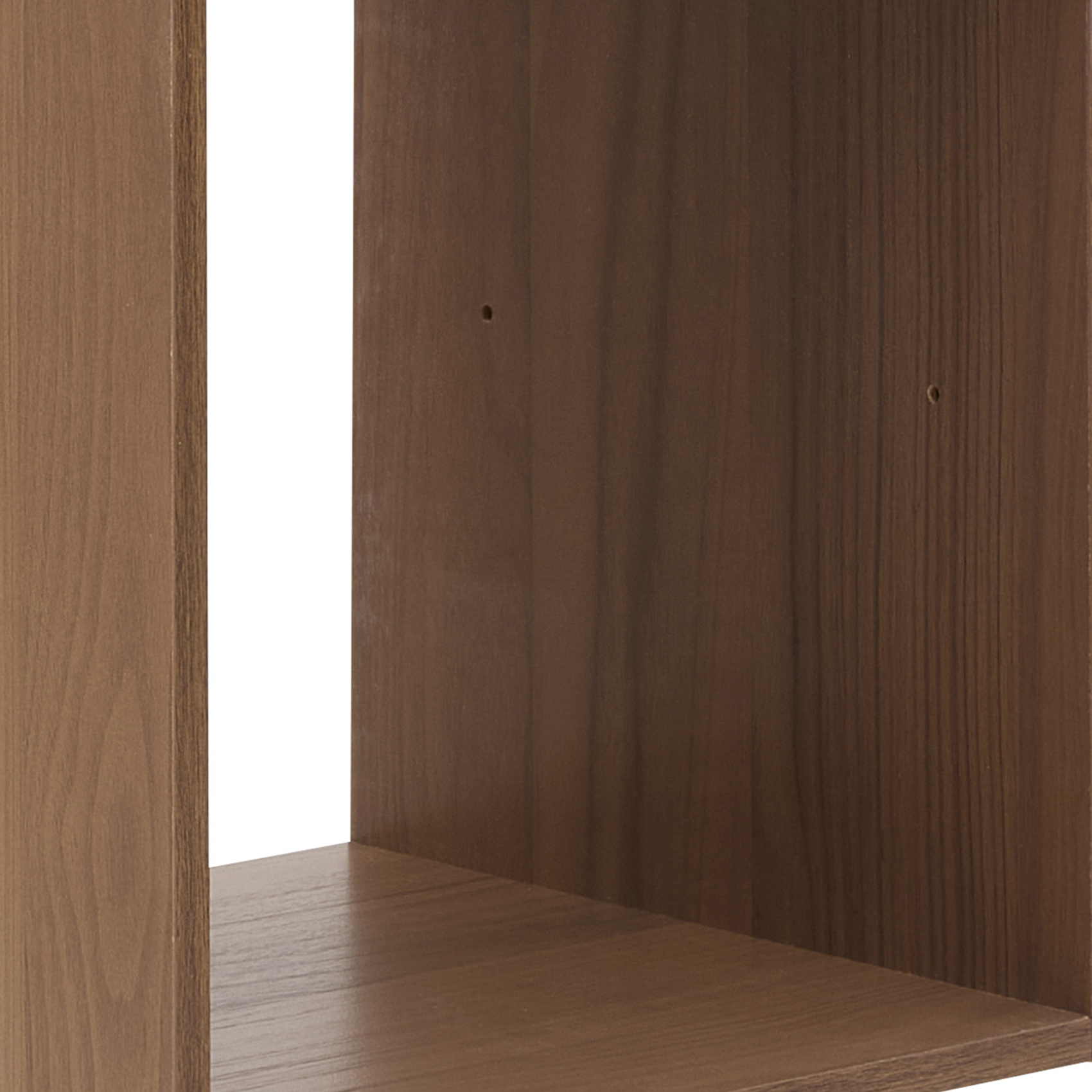 Etagère 2 cases en panneau de particules effet bois — vue 3