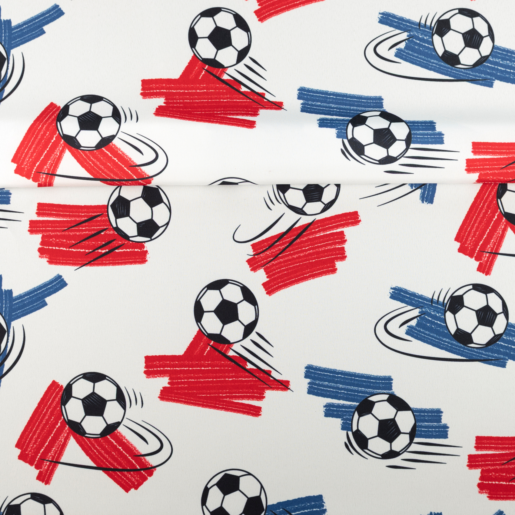 Tissu bachette imprimée football