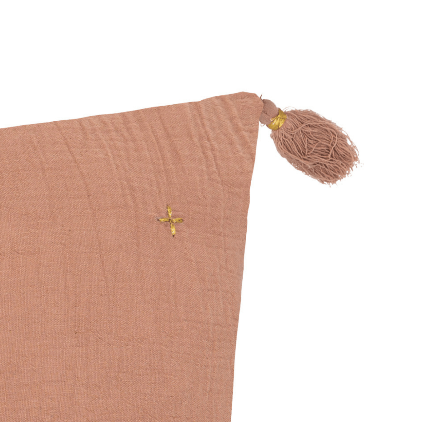 Coussin en gaze de coton brodé — vue 6