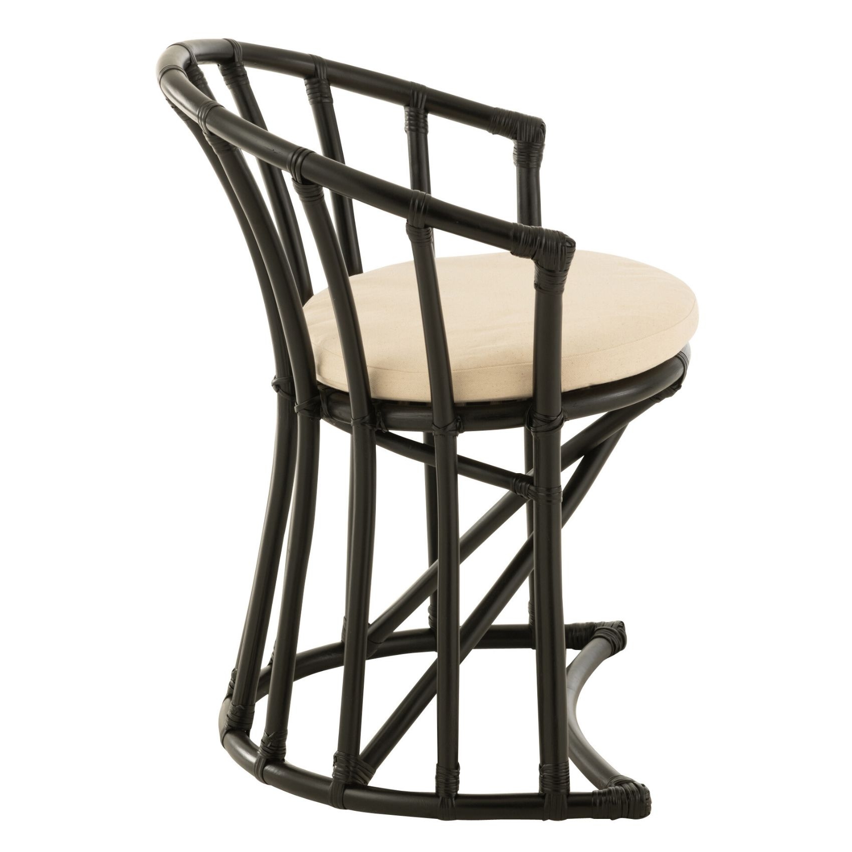 Chaise en rotin avec coussin — vue 4