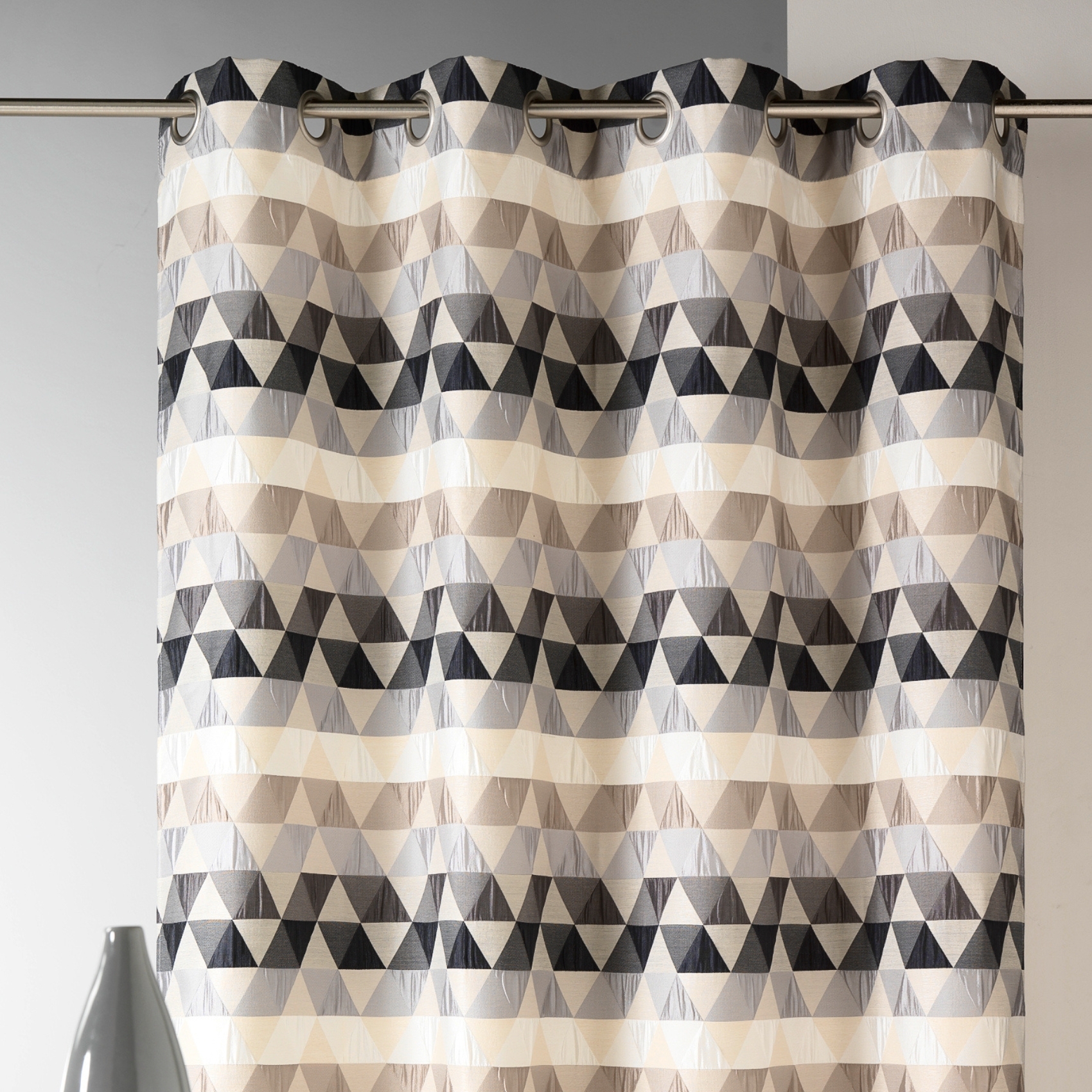 Rideau d'ameublement motifs triangles — vue 4
