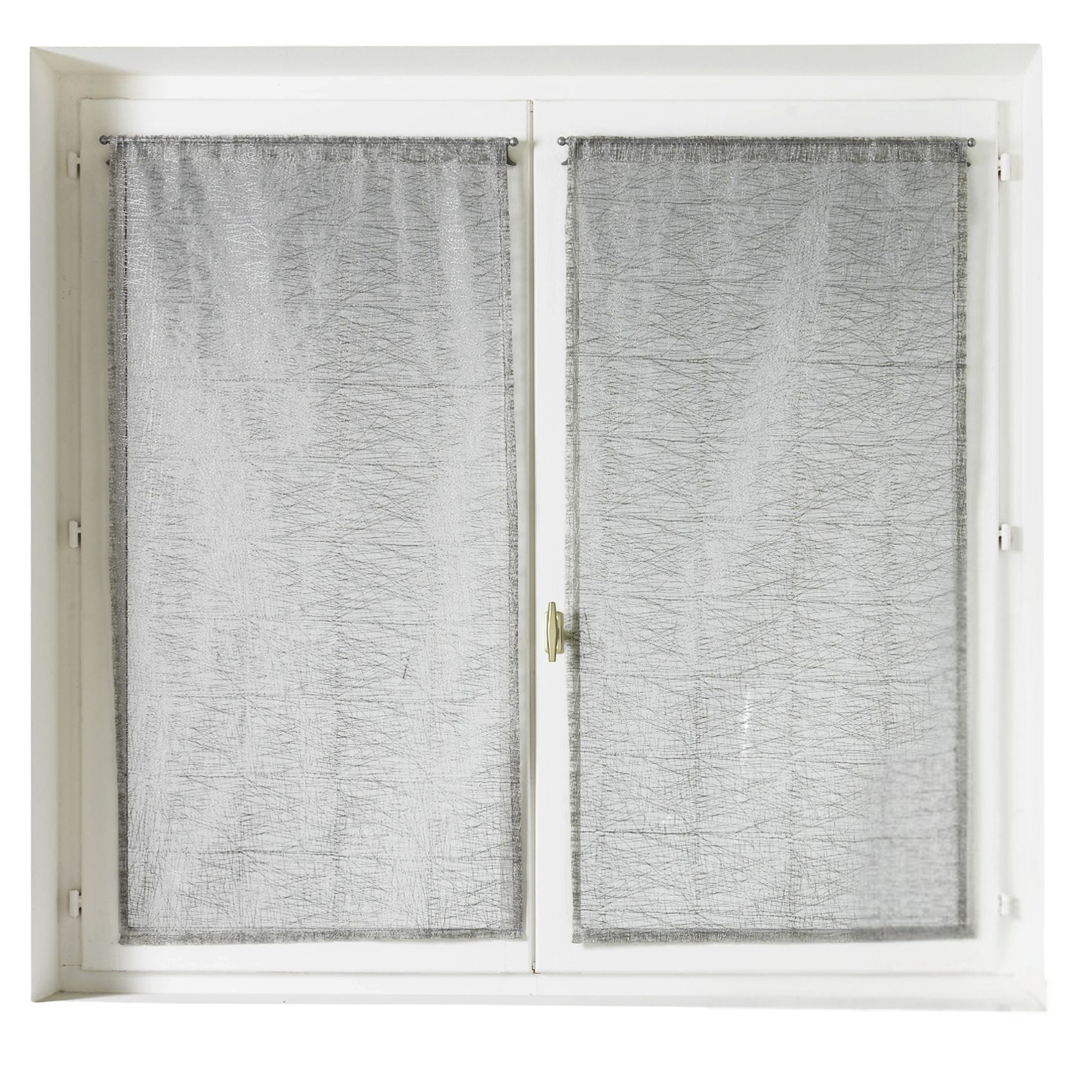 Paire de petits voilages organza uni — vue 4