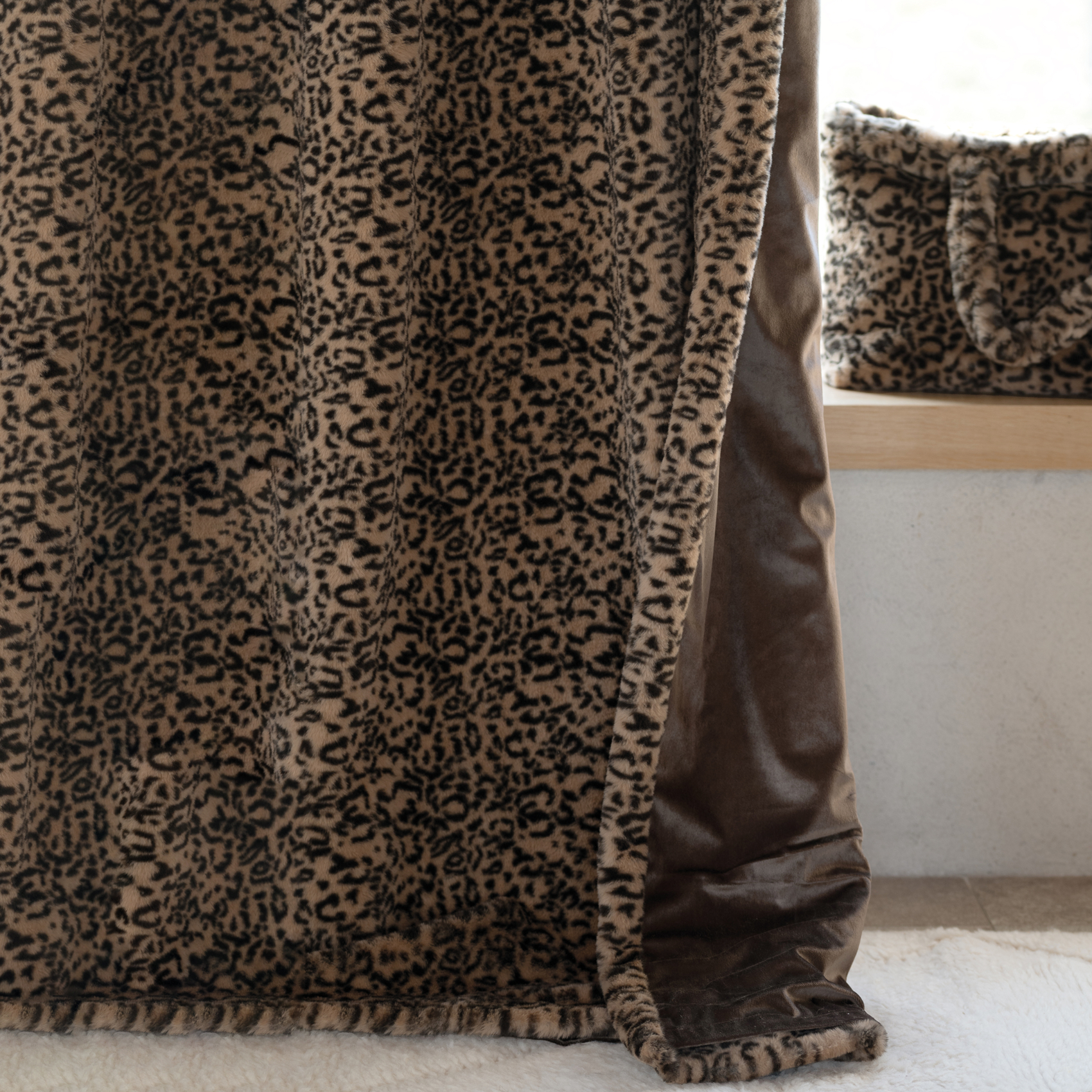 Rideau imitation fourrure léopard — vue 4