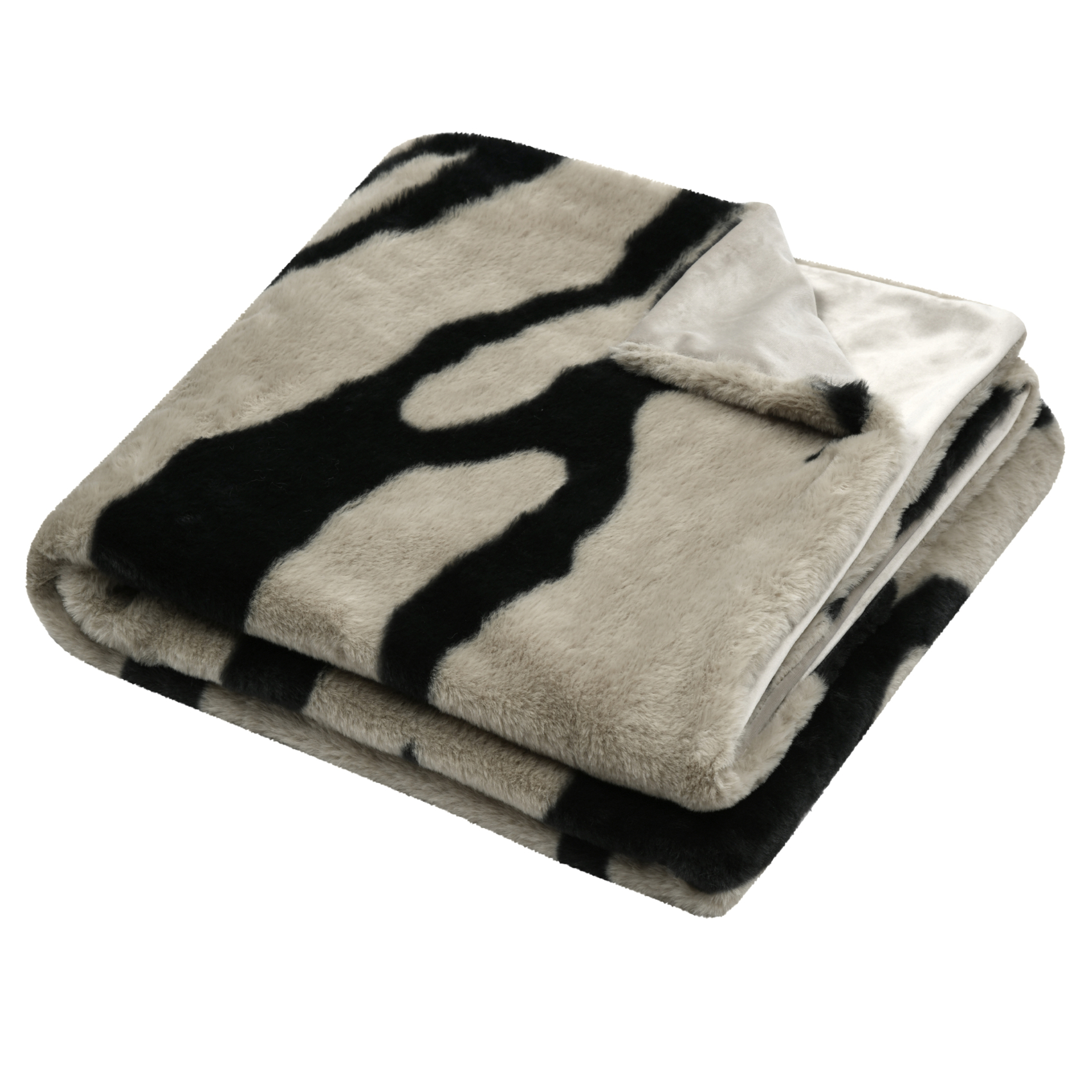 Plaid doux imprimé zébré