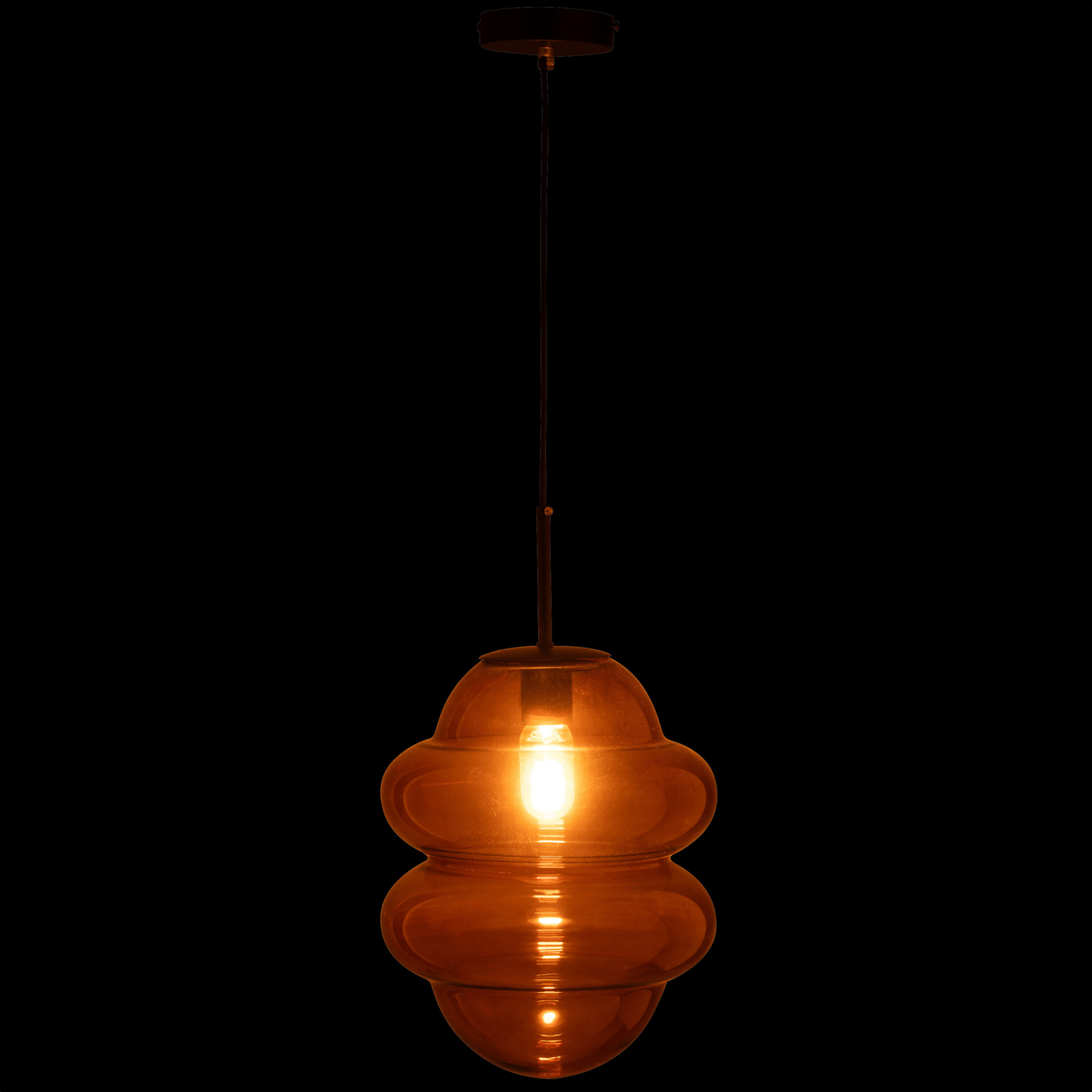 Suspension en verre fumé rétro — vue 3
