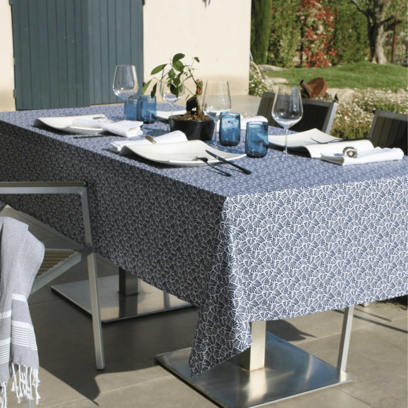 Nappe rectangulaire plastifiée 100% coton — vue 4