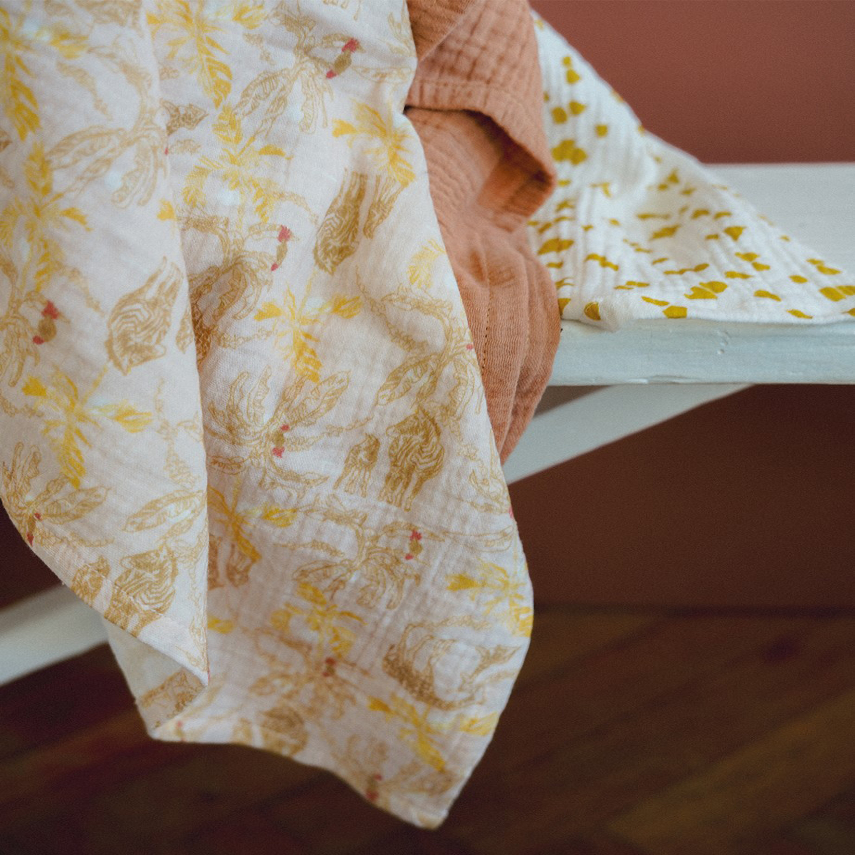 Lot de 3 langes bébé safari — vue 3