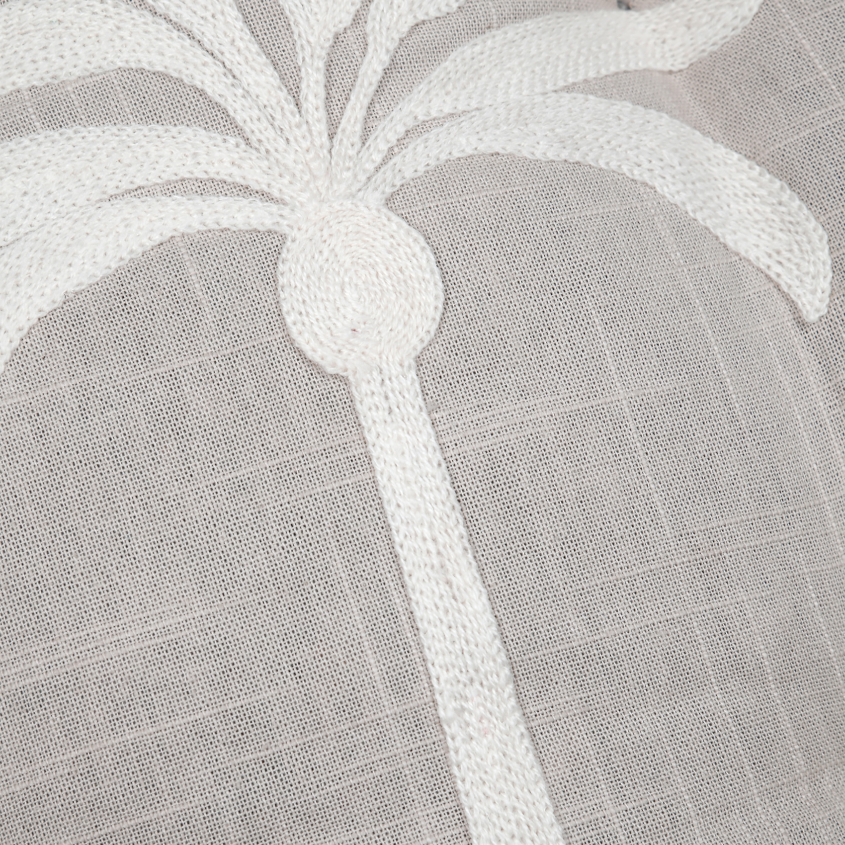 Galette de chaise brodée motif palmier — vue 3