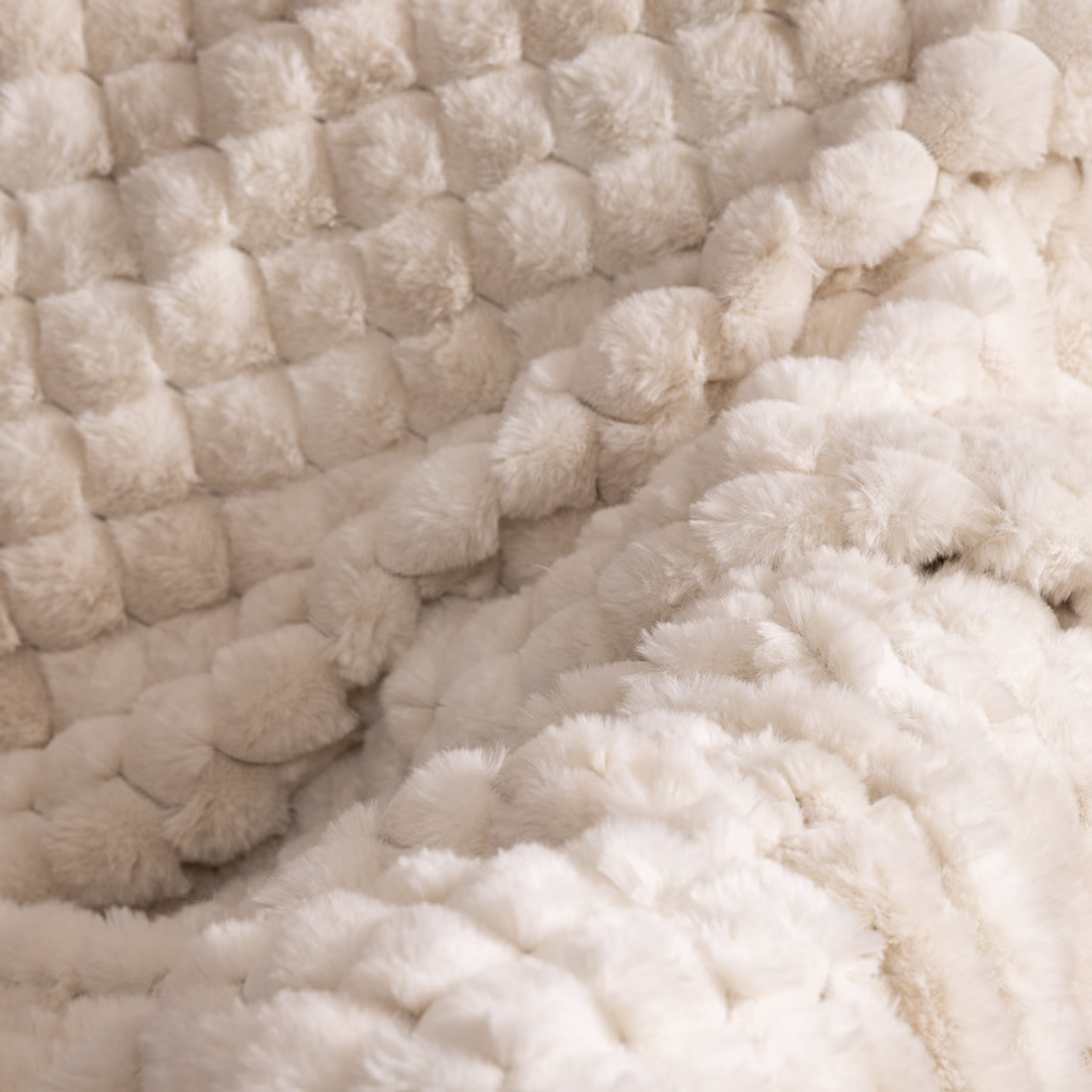 Plaid fausse fourrure Inuit effet tie and dye — vue 4